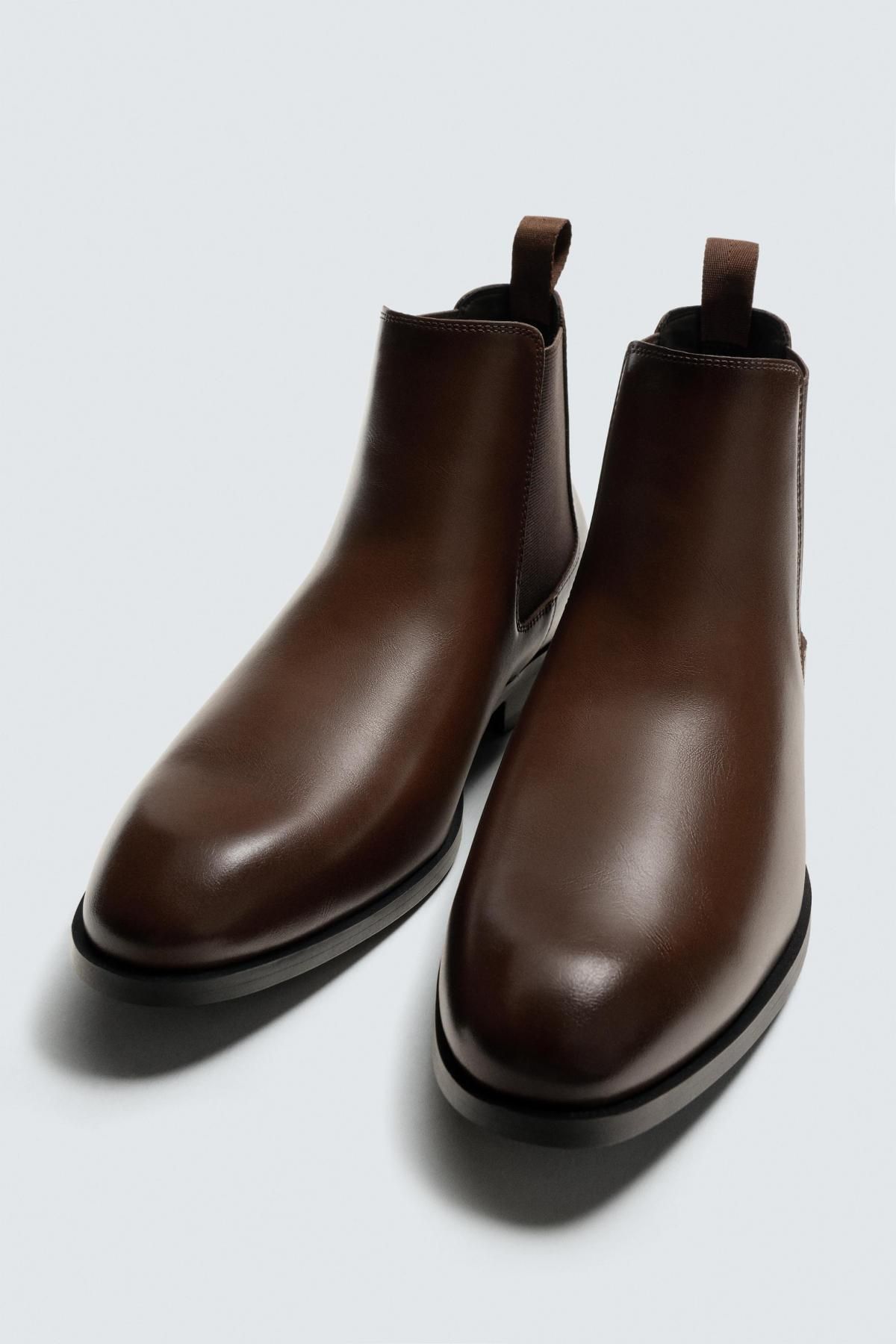 자라 클래식 브라운 포인티드 엘라스틱 첼시부츠 2002/620 BROWN - 상세 이미지 2
