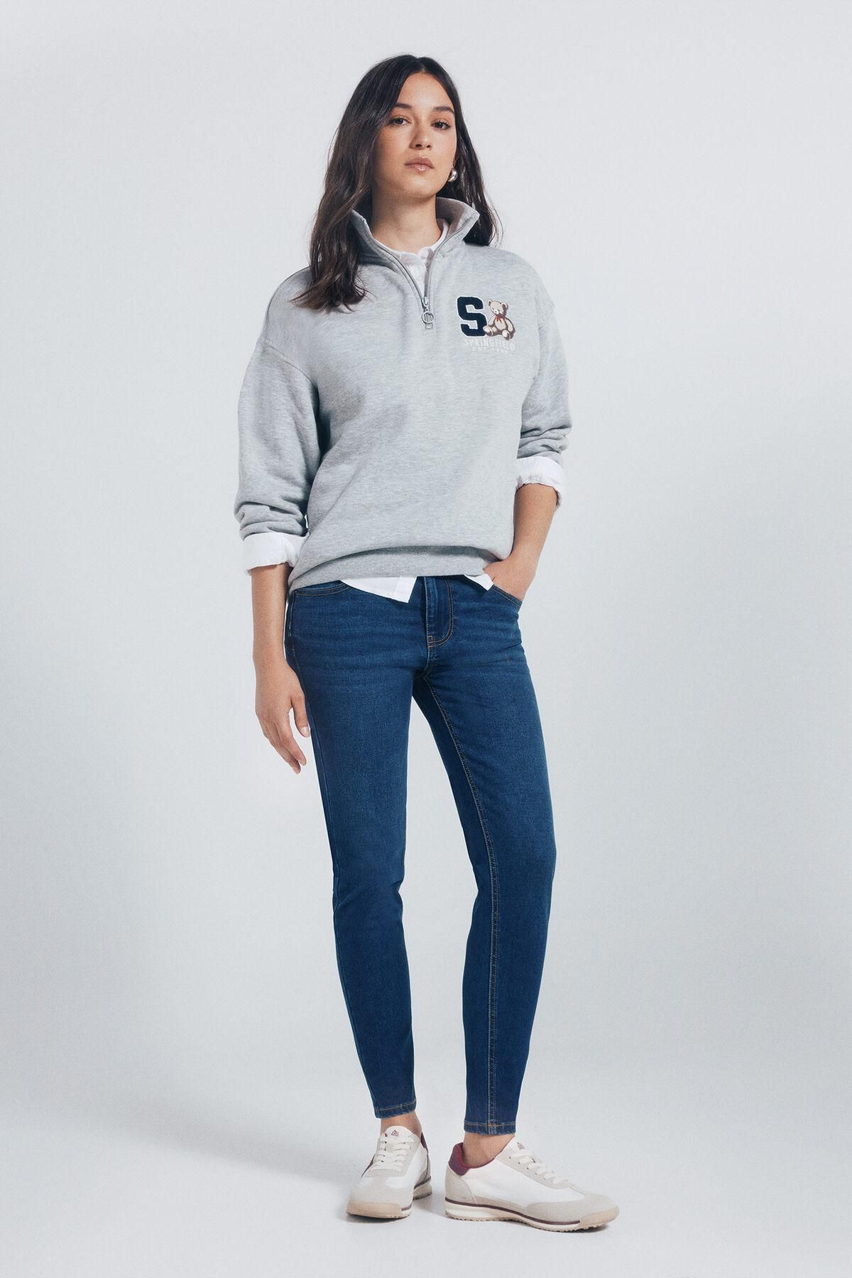 스프링필드 푸쉬업 하이라이즈 스키니핏 데님 청바지 6842433 AZUL - 상세 이미지 2