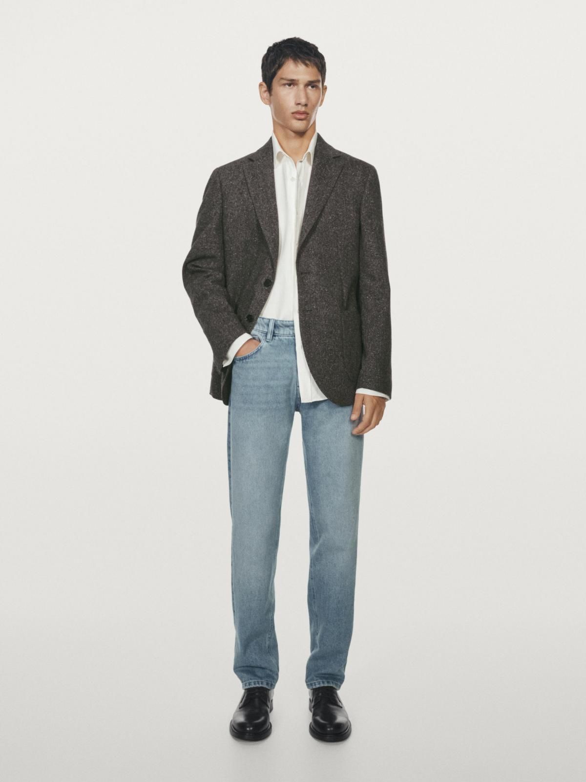 마시모두띠 데님 테이퍼드핏 청바지 0301/112 LIGHT BLUE - 상세 이미지 2