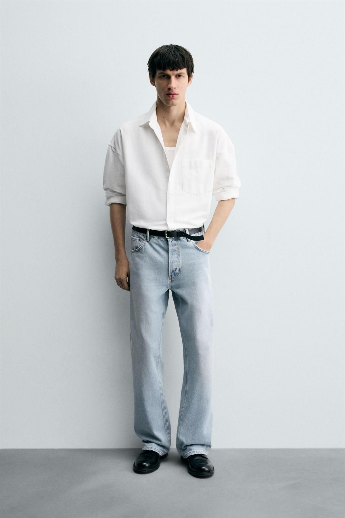 자라 라이트워싱 플레어핏 미드라이즈 데님 청바지 0840/304 LIGHT BLUE - 상세 이미지 2