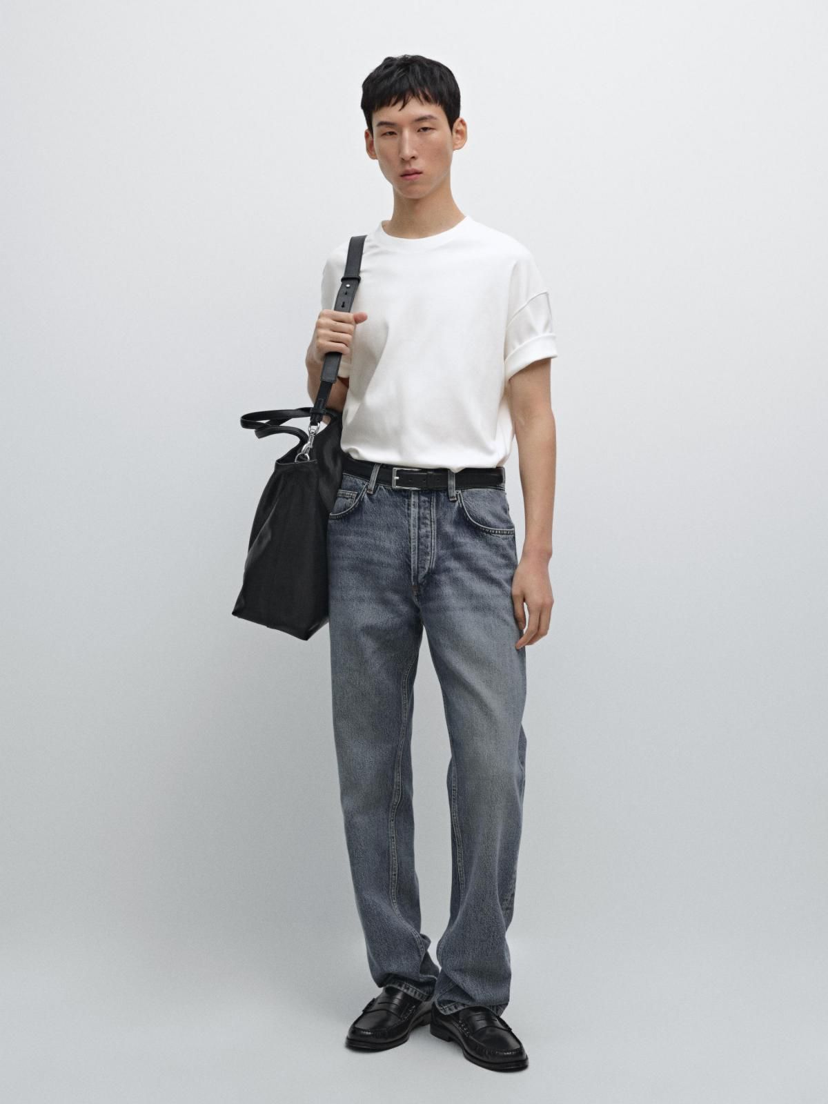 마시모두띠 미니멀 박시핏 코튼 반팔 티셔츠 0517/700 WHITE - 상세 이미지 2