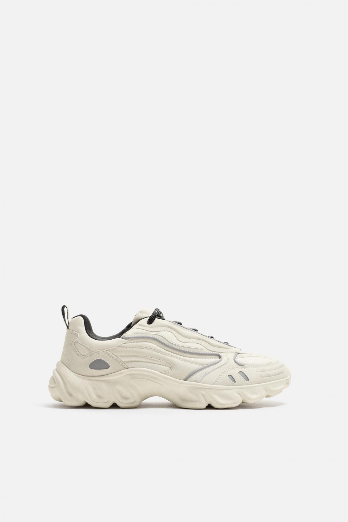 자라 트렌디 청키솔 테크니컬 스니커즈 2346/620 WHITE - 메인 이미지