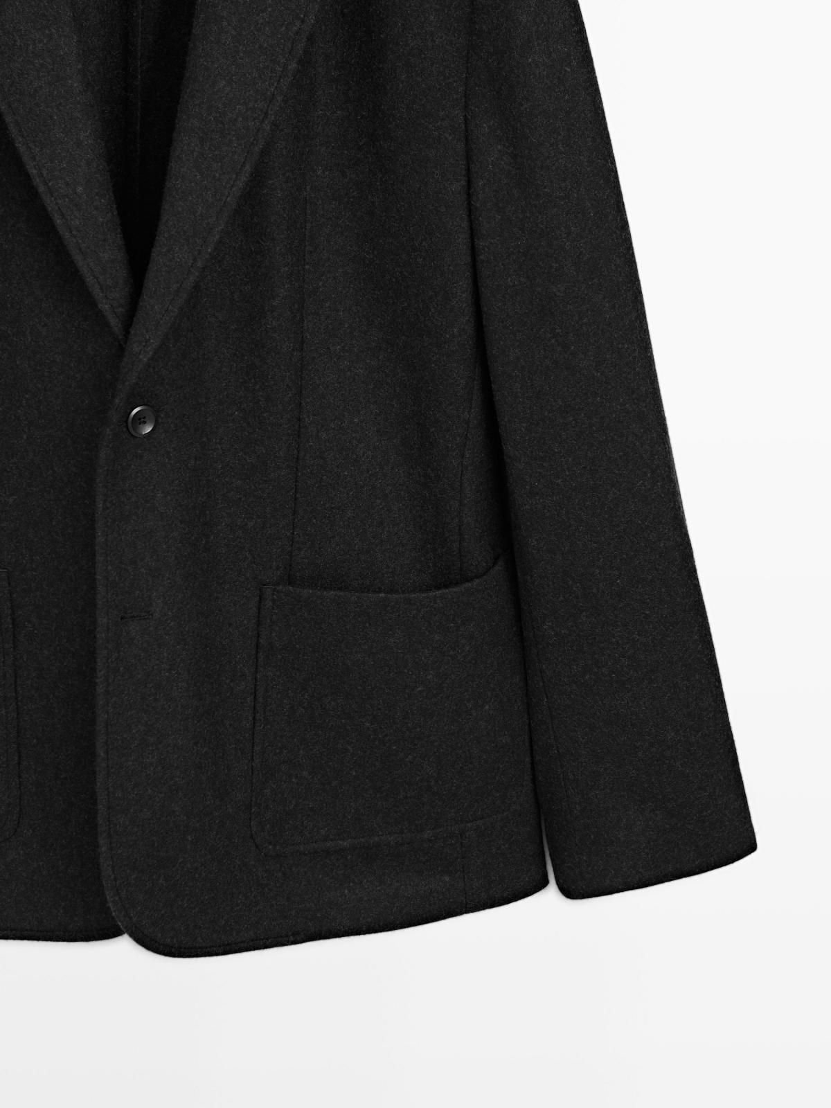마시모두띠 클래식 울블렌드 테일러드 블레이저 2808/367 CHARCOAL - 상세 이미지 4