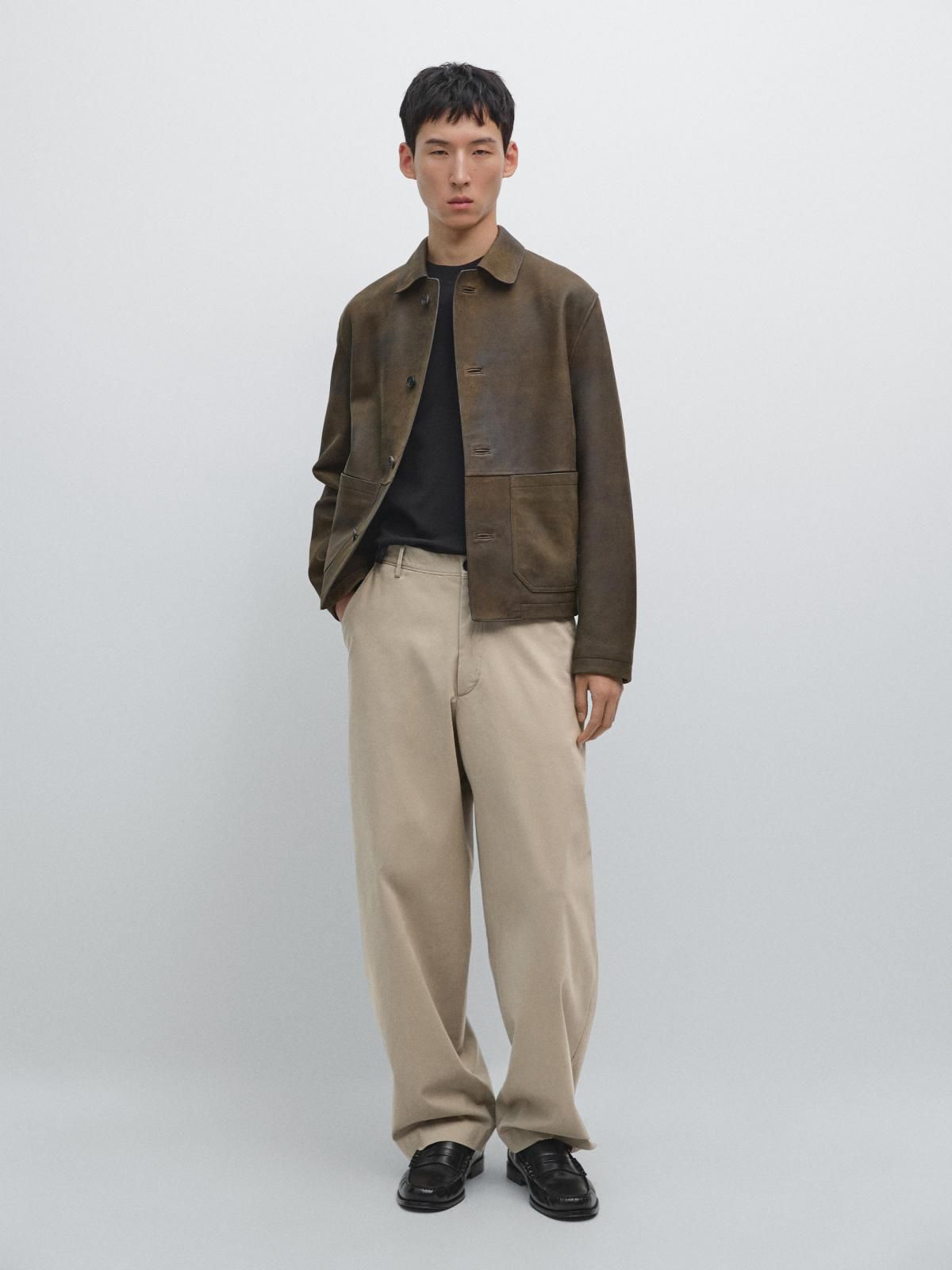 마시모두띠 코튼블렌드 와이드핏 테크니컬 베이지 팬츠 0051/700 BEIGE - 상세 이미지 2