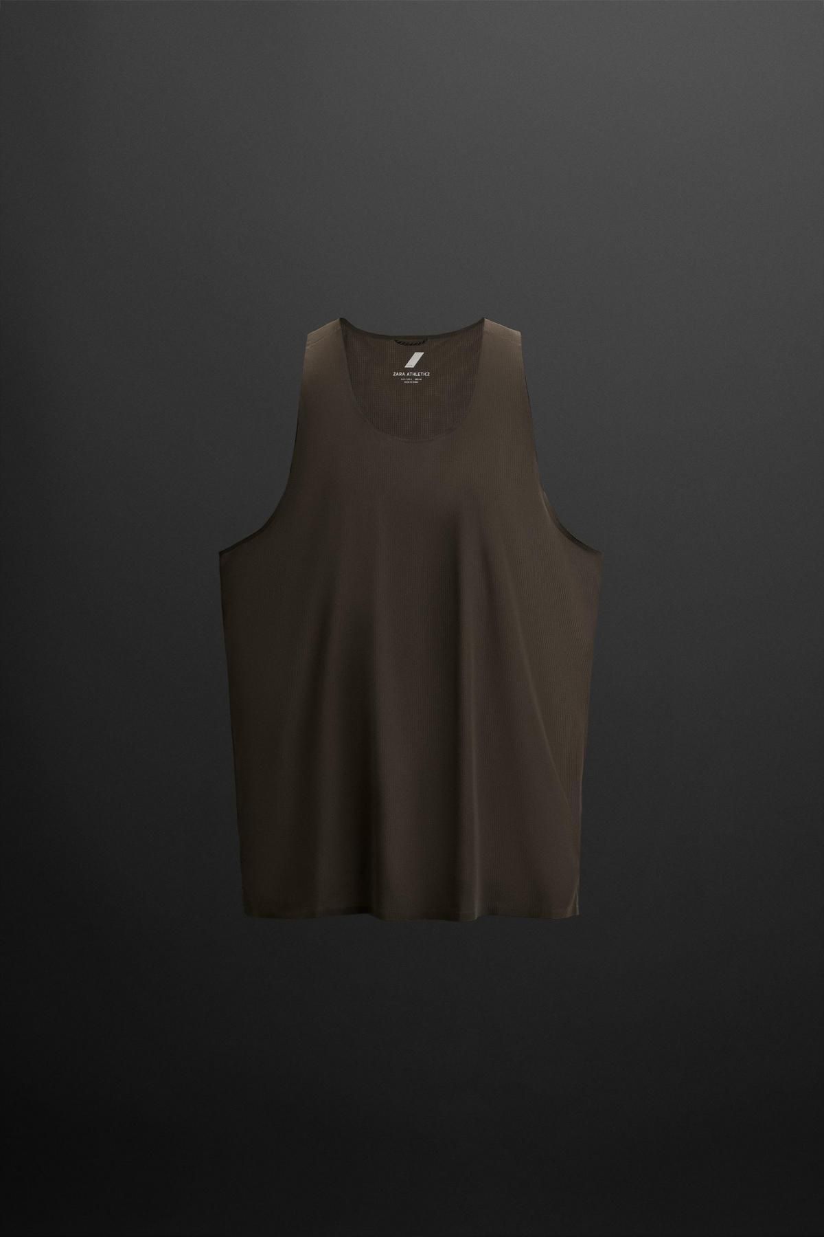 자라 테크니컬 경량 남성 민소매 탱크탑 4387/412 DARK BROWN - 메인 이미지