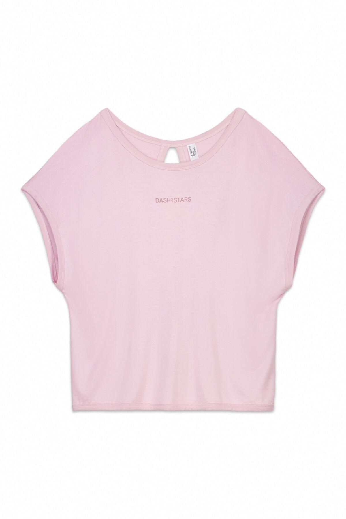 대시 앤 스타즈 모달 소프트핏 반팔 티셔츠 라이트핑크 9412029 ROSA - 상품 이미지