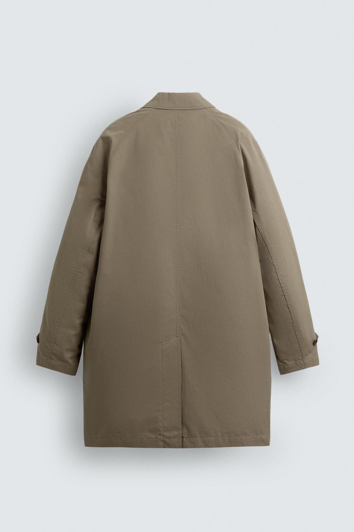 자라 탈착식 안감 오버핏 트렌치코트 5854/420 BEIGE 이미지 8