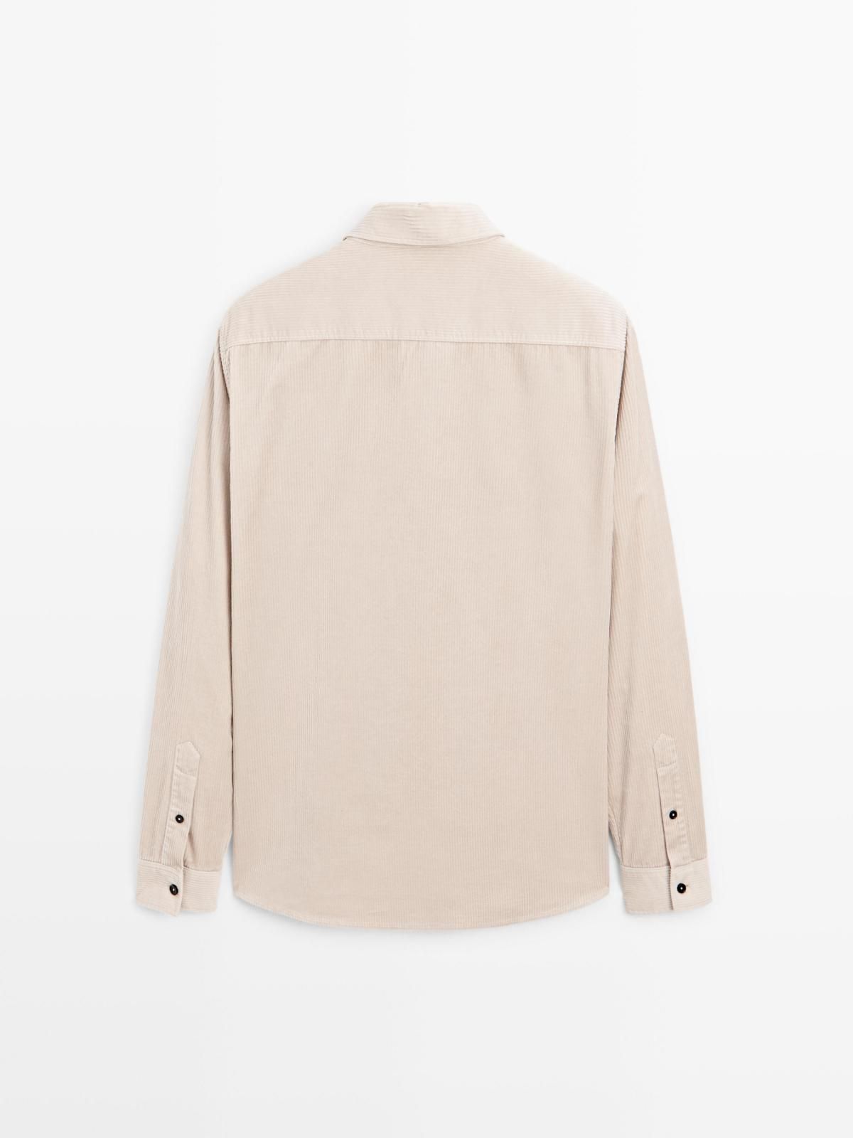 마시모두띠 코듀로이 레귤러핏 베이지 오버셔츠 1765/262 BEIGE - 상세 이미지 2