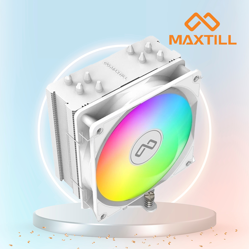 맥스틸 MAX400 ARGB CPU 공랭쿨러 화이트 - 상품 이미지