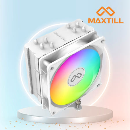맥스틸 맥스틸 MAX400 ARGB CPU 공랭쿨러 화이트