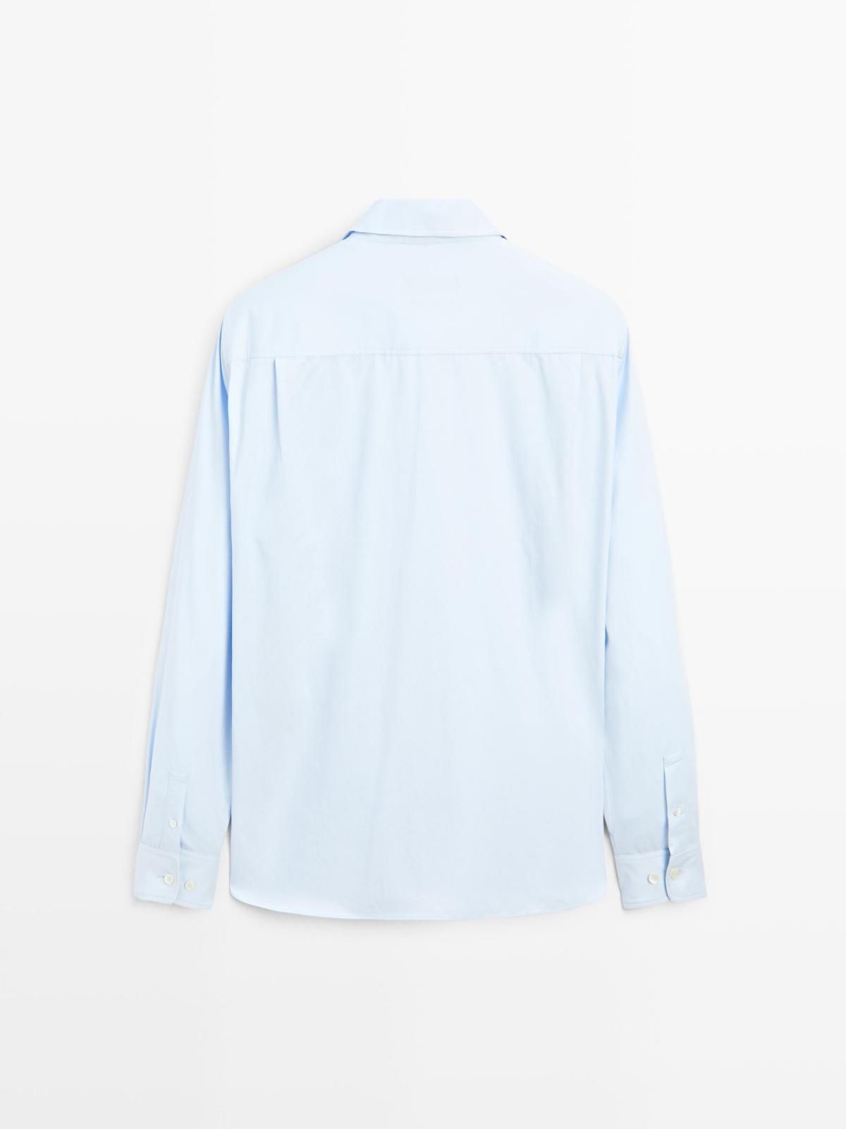 마시모두띠 클래식 레귤러핏 코튼 블렌드 긴팔 셔츠 1770/260 SKY BLUE - 상세 이미지 2