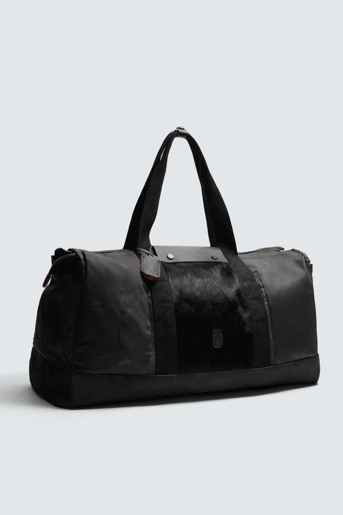 자라 블랙 패브릭 토트백 X SRA 3358/620 BLACK - 상세 이미지 4