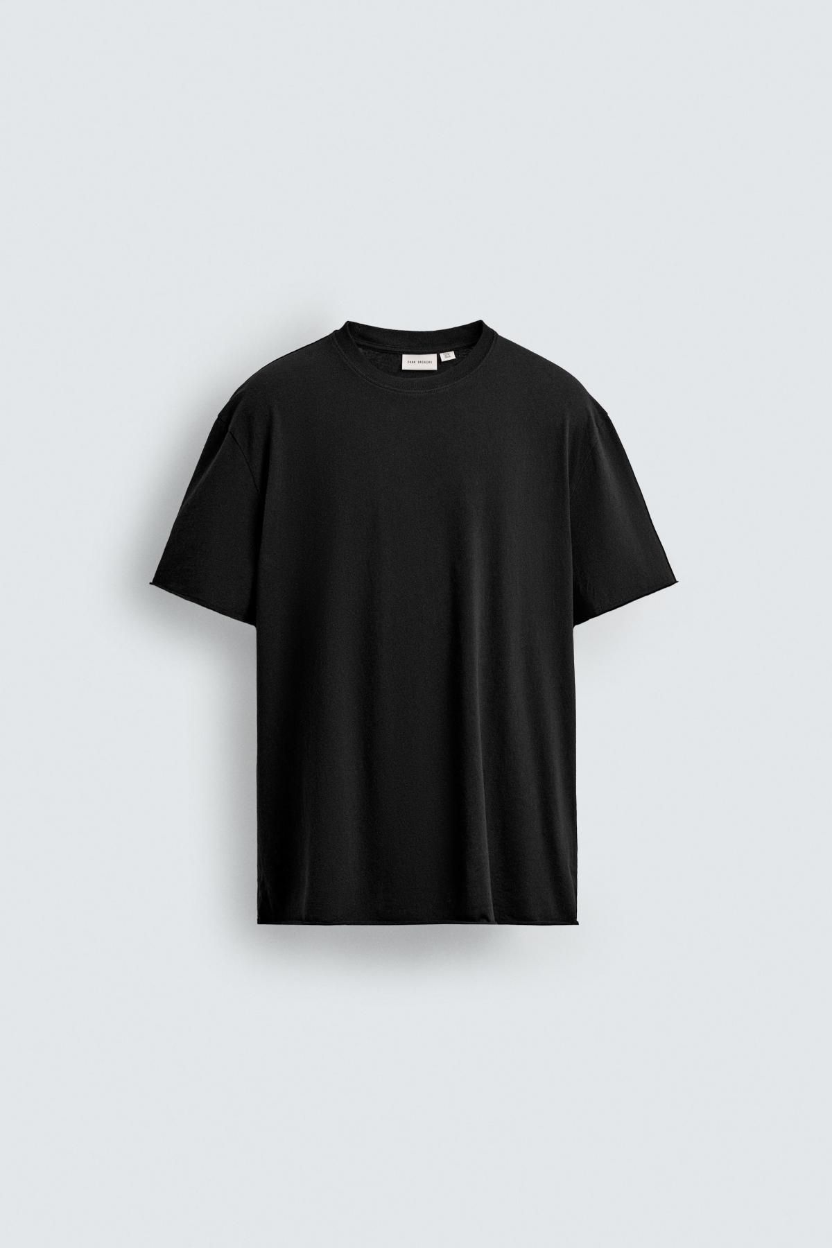 자라 라이트웨이트 테크니컬 반팔 티셔츠 4231/383 BLACK - 메인 이미지