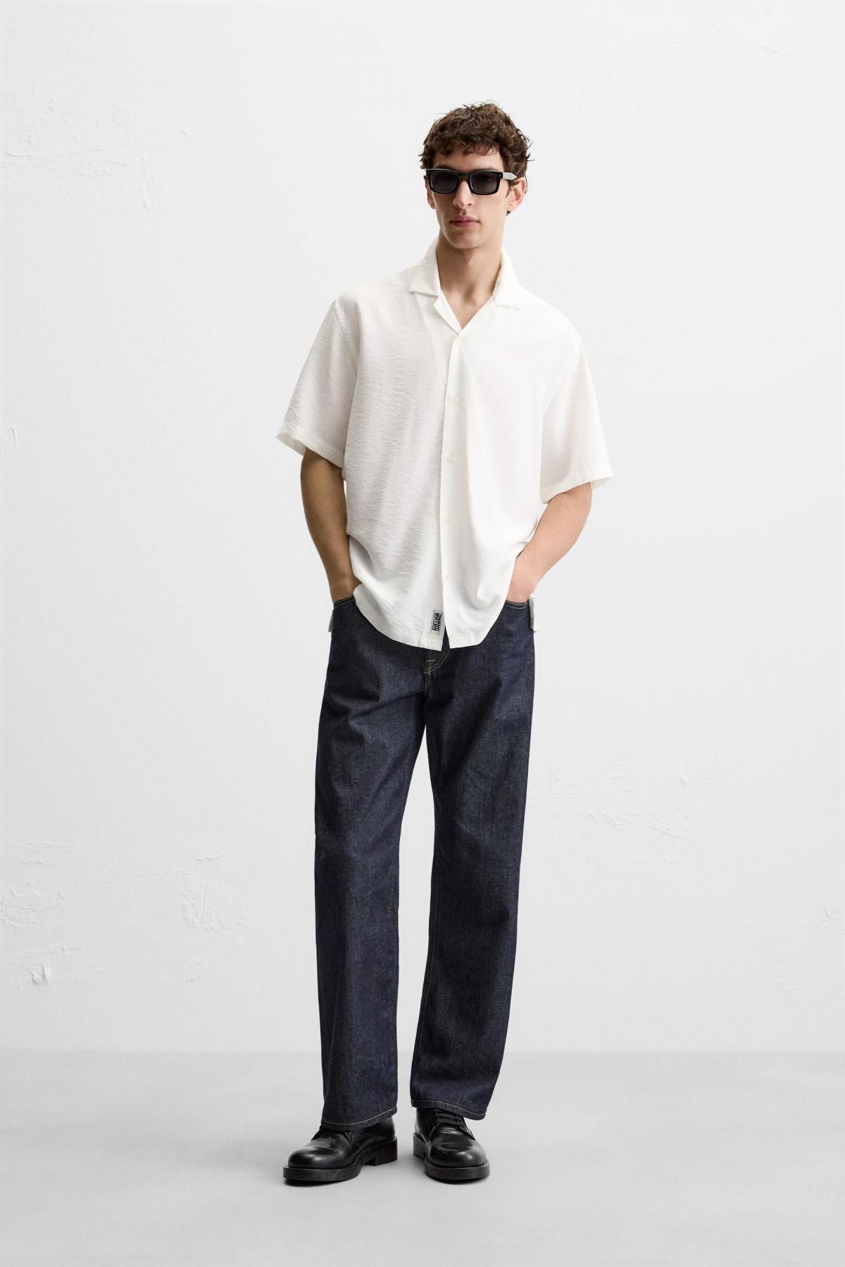 자라 릴렉스핏 플루이드 셔츠 7545/400 WHITE - 상세 이미지 2