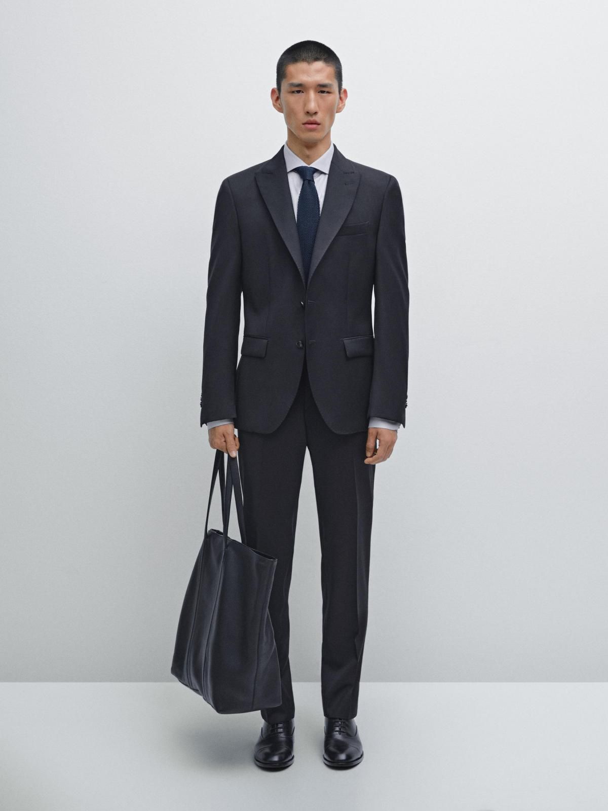 마시모두띠 프리미엄 울 클래식 테크니컬 정장 팬츠 0063/635 NAVY BLUE - 상세 이미지 2