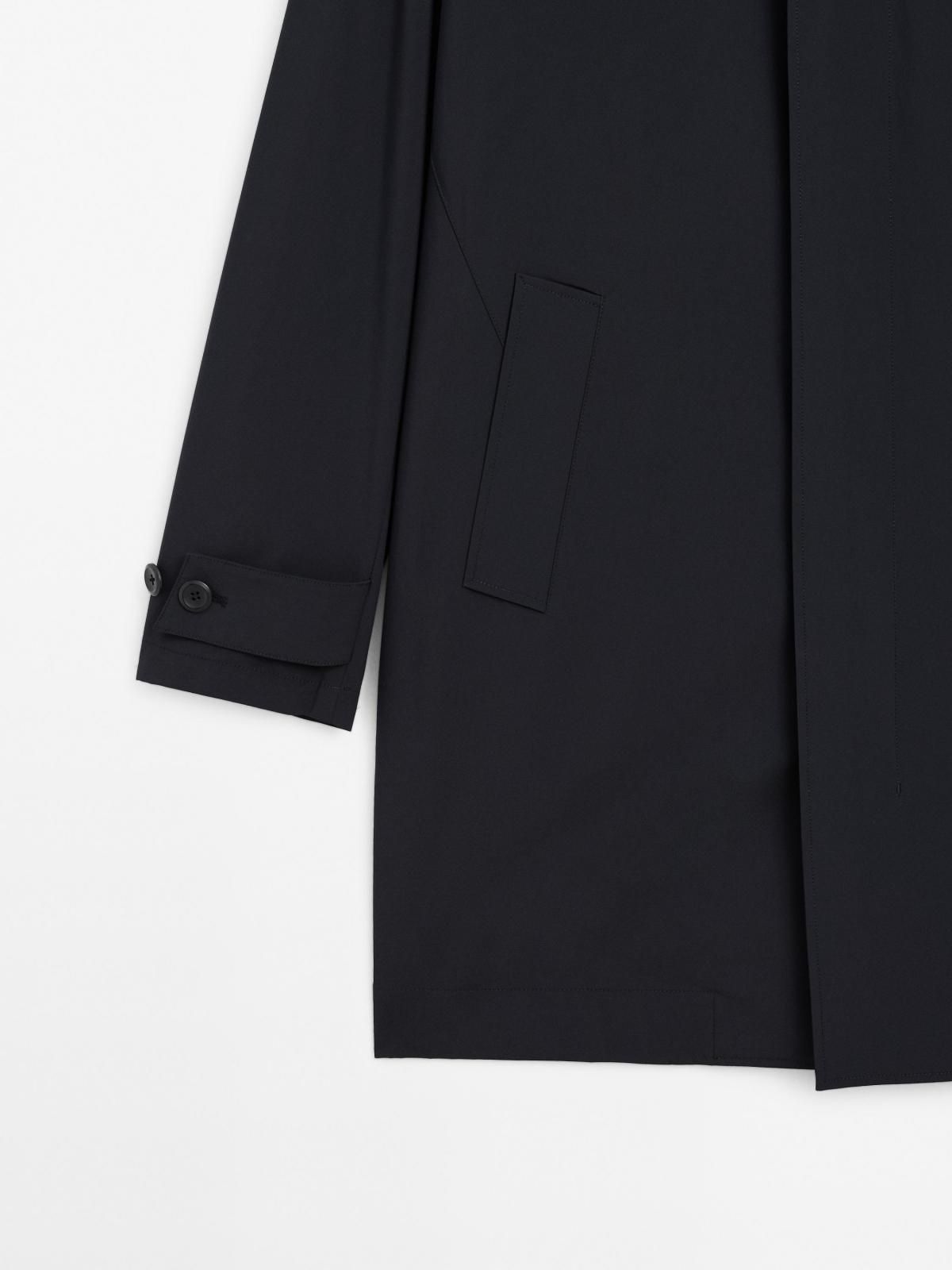 마시모두띠 라이트웨이트 히든버튼 트렌치코트 3539/528 NAVY BLUE - 상세 이미지 4