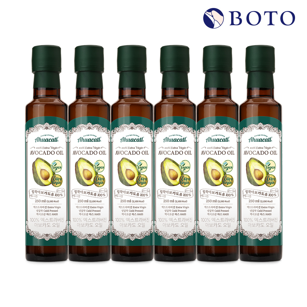보뚜 아후카틀 엑스트라버진 아보카도오일 250ml 6병 - 메인 이미지
