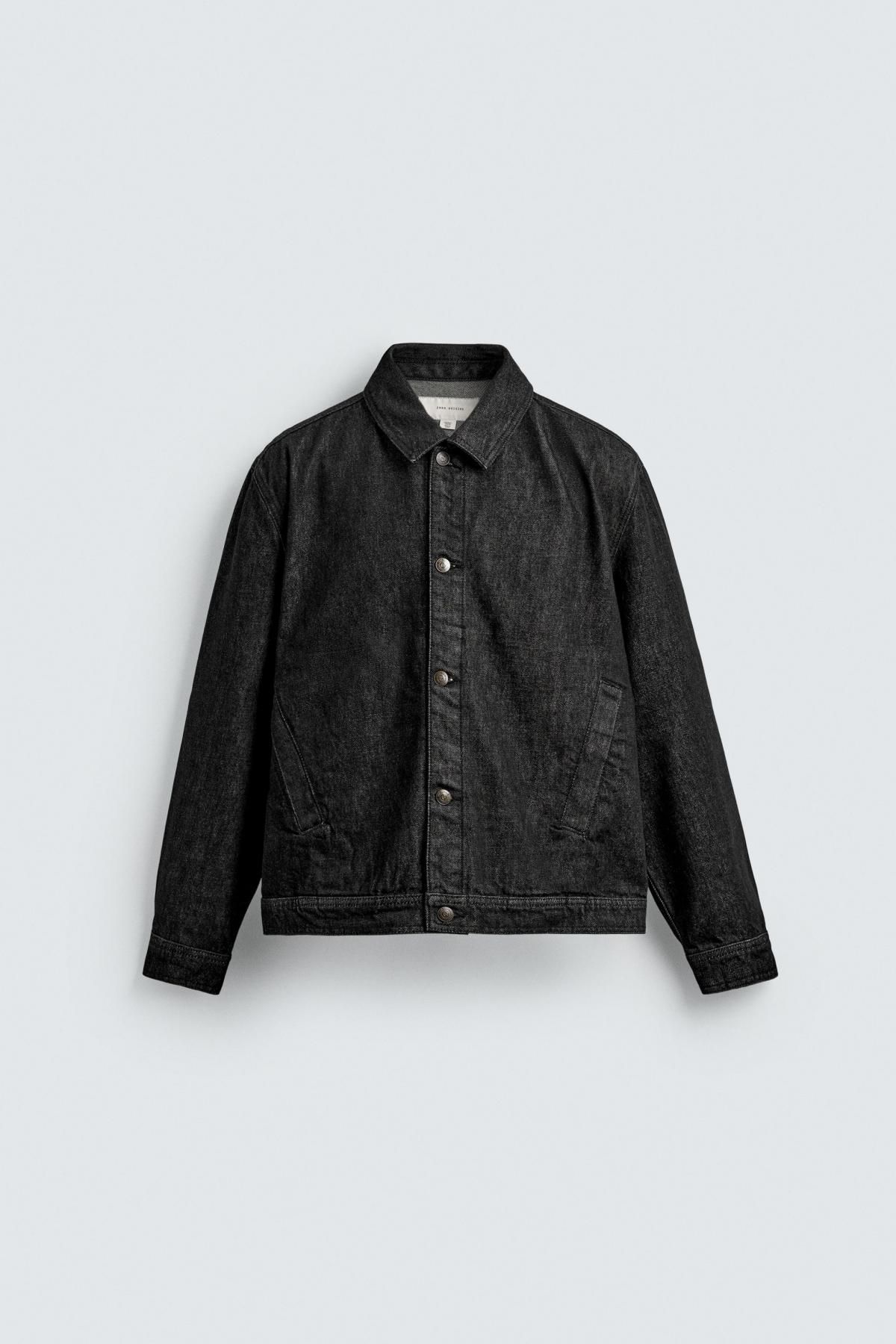 자라 레귤러핏 블랙 데님 재킷 5585/395 BLACK - 메인 이미지