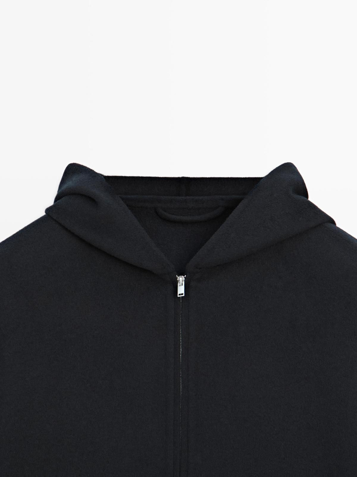 마시모두띠 프리미엄 울블렌드 후드 집업 가디건 2831/380 NAVY BLUE - 상세 이미지 5