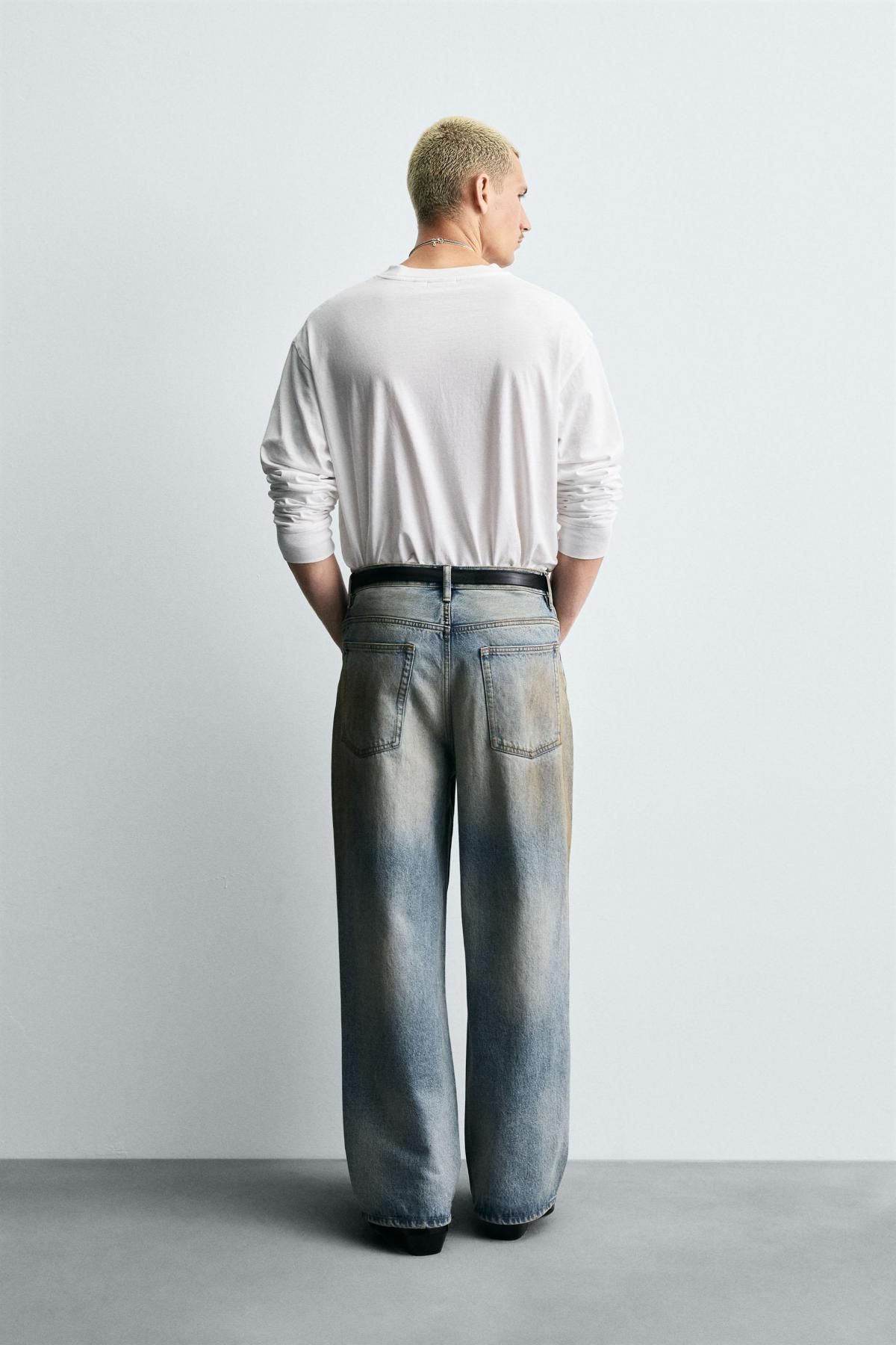 자라 빈티지 워싱 배기핏 데님 청바지 9794/381 LIGHT BLUE - 상세 이미지 4