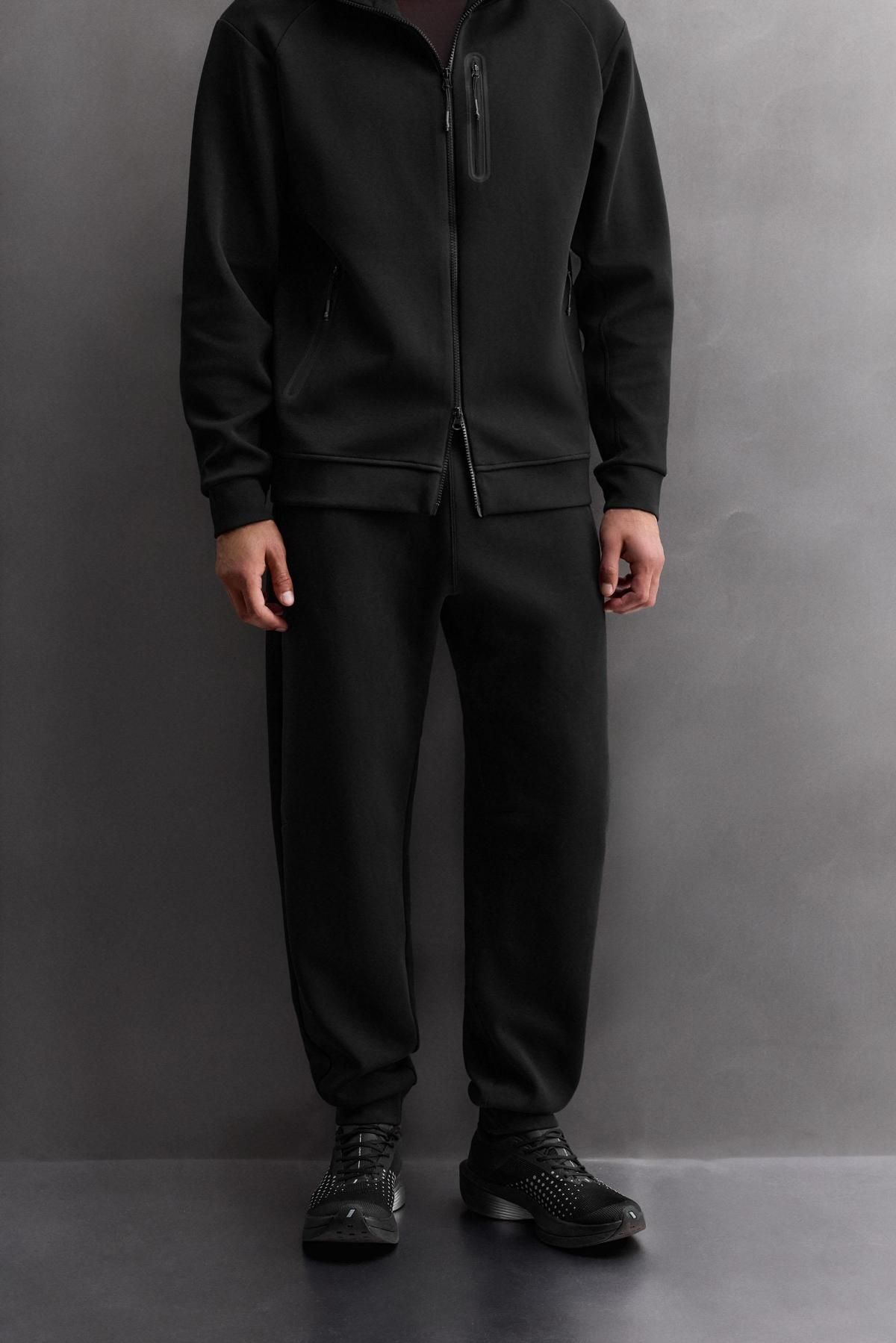 자라 스트레치 블랙 테크니컬 조거 팬츠 8574/330 BLACK - 상세 이미지 3