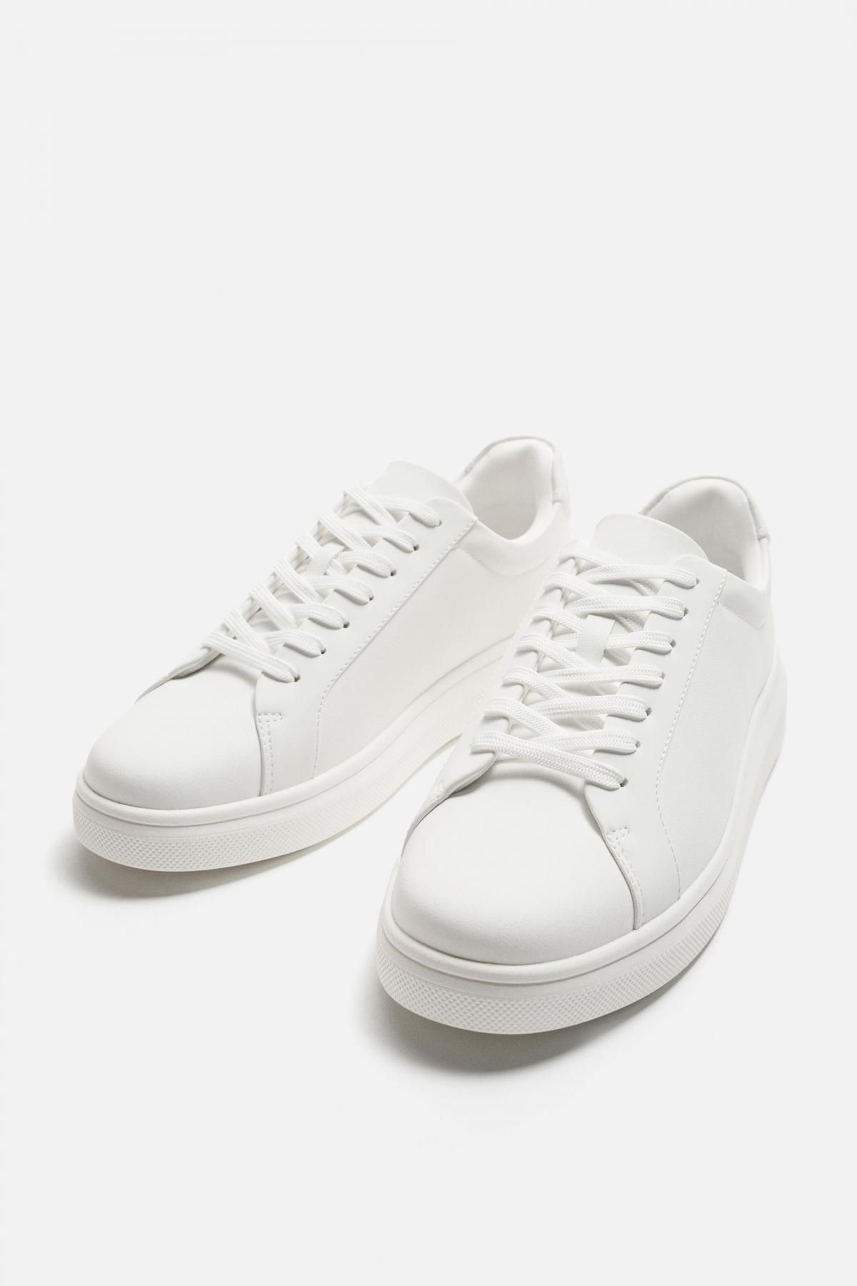 자라 미니멀 청키 스니커즈 MONOCHROME 2215/520 WHITE - 상세 이미지 4