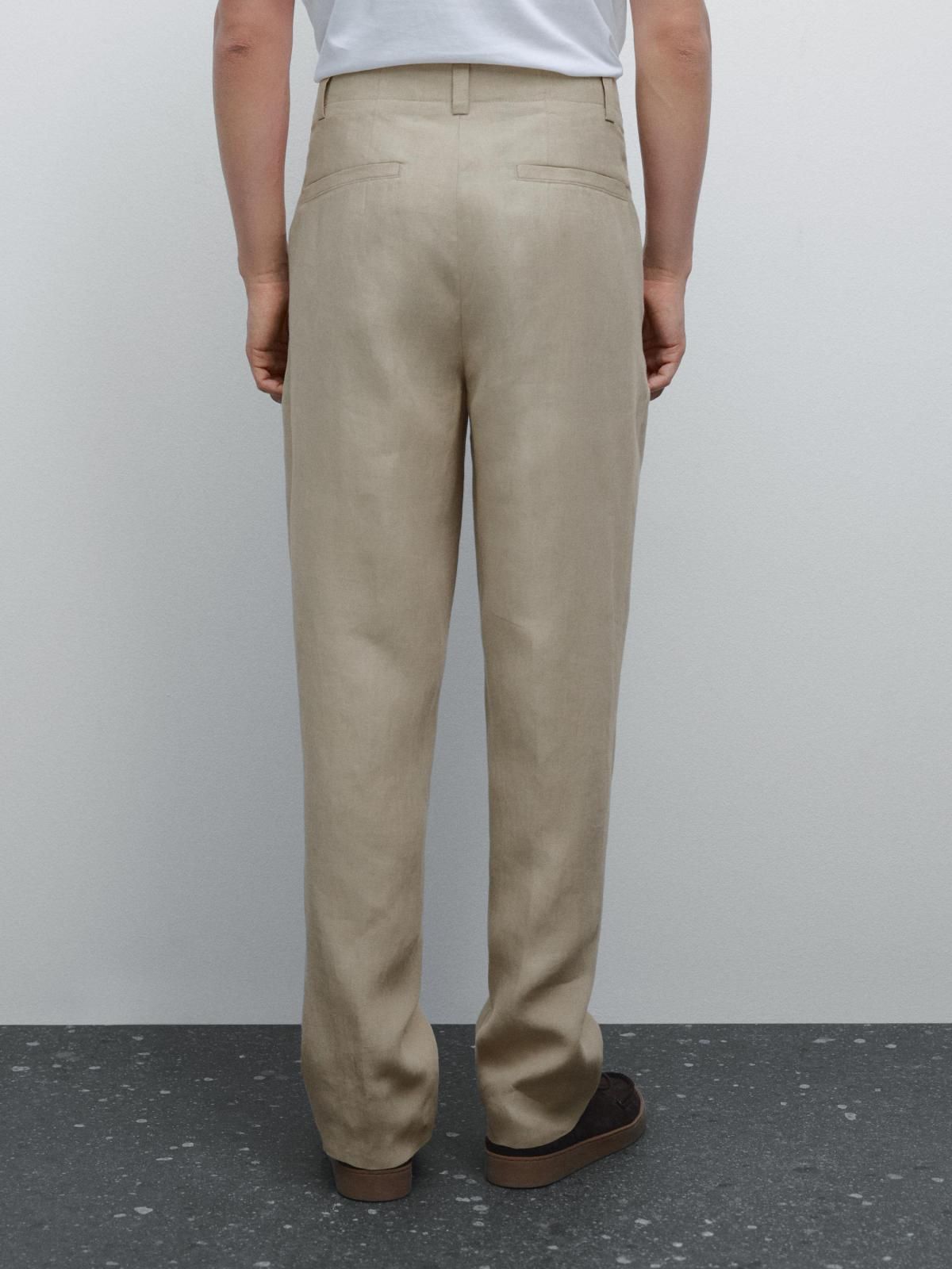 마시모두띠 프리미엄 리넨 와이드 팬츠 2862/357 BEIGE 이미지 6