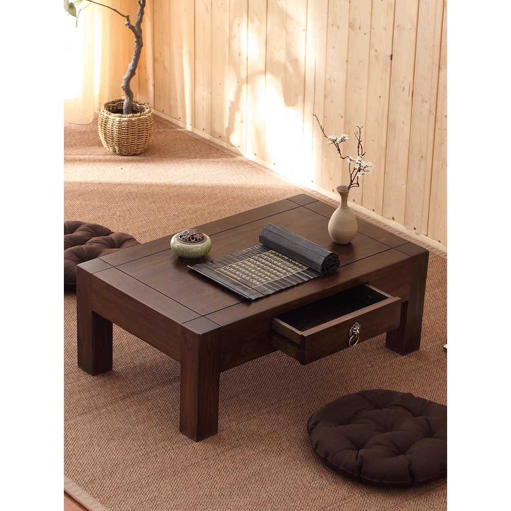 우드 다과상 원목 찻상 가정용 상차림 티테이블 소반 로즈우드 100x55x30cm - 상세 이미지 2
