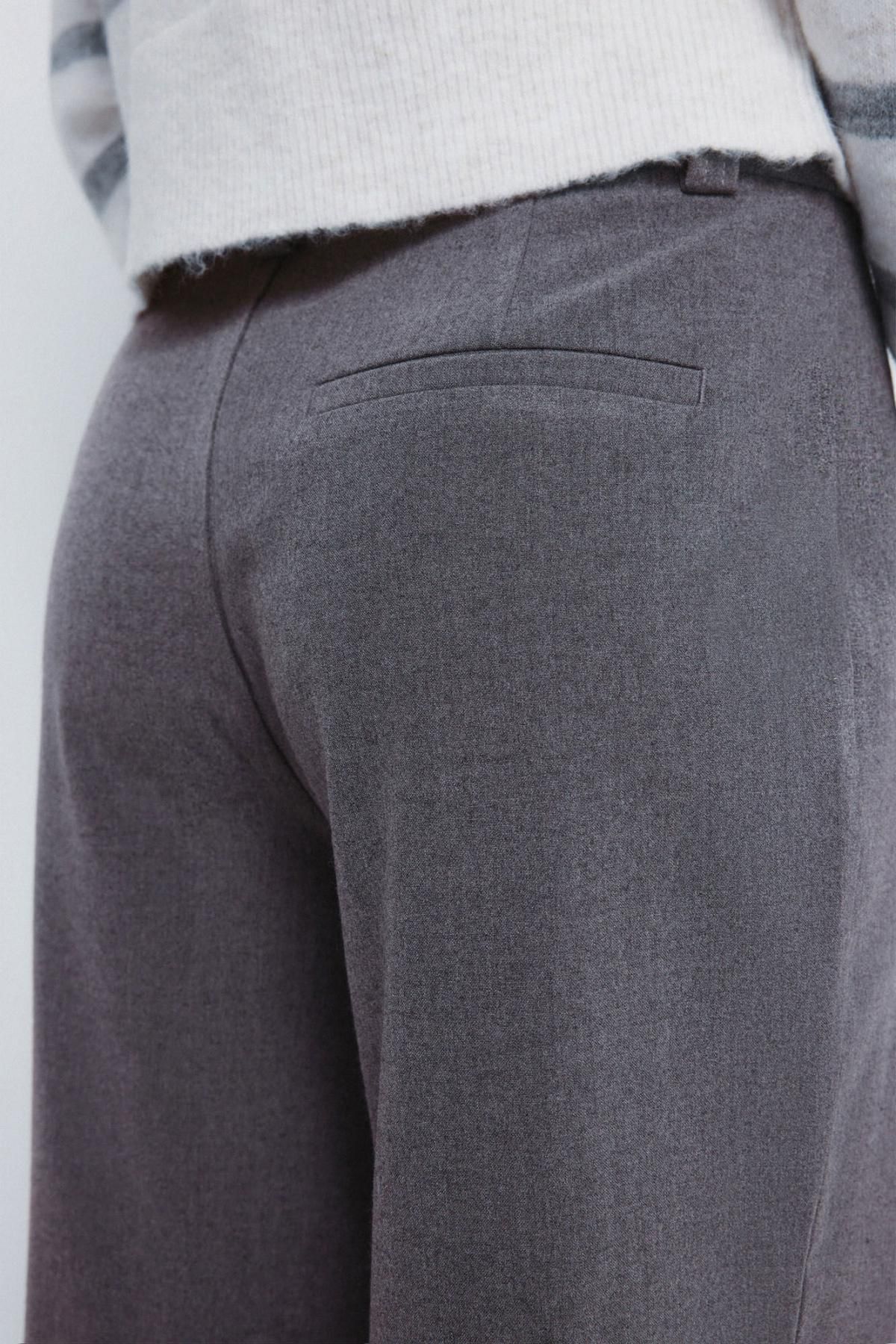 스프링필드 테일러드 하이웨이스트 스트레이트 팬츠 6832085 GRIS - 상세 이미지 5