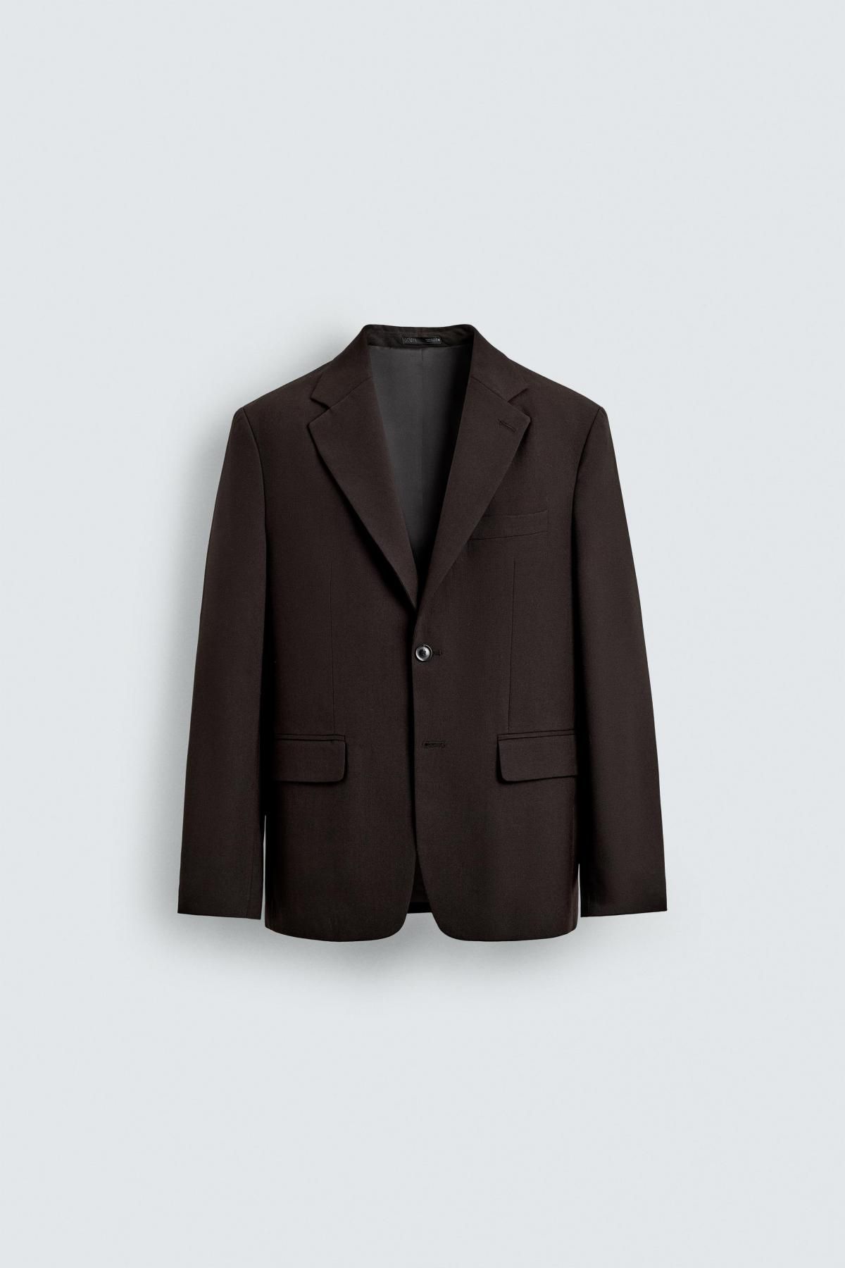 자라 클래식 울블렌드 테일러드 블레이저 5746/557 BROWN - 메인 이미지
