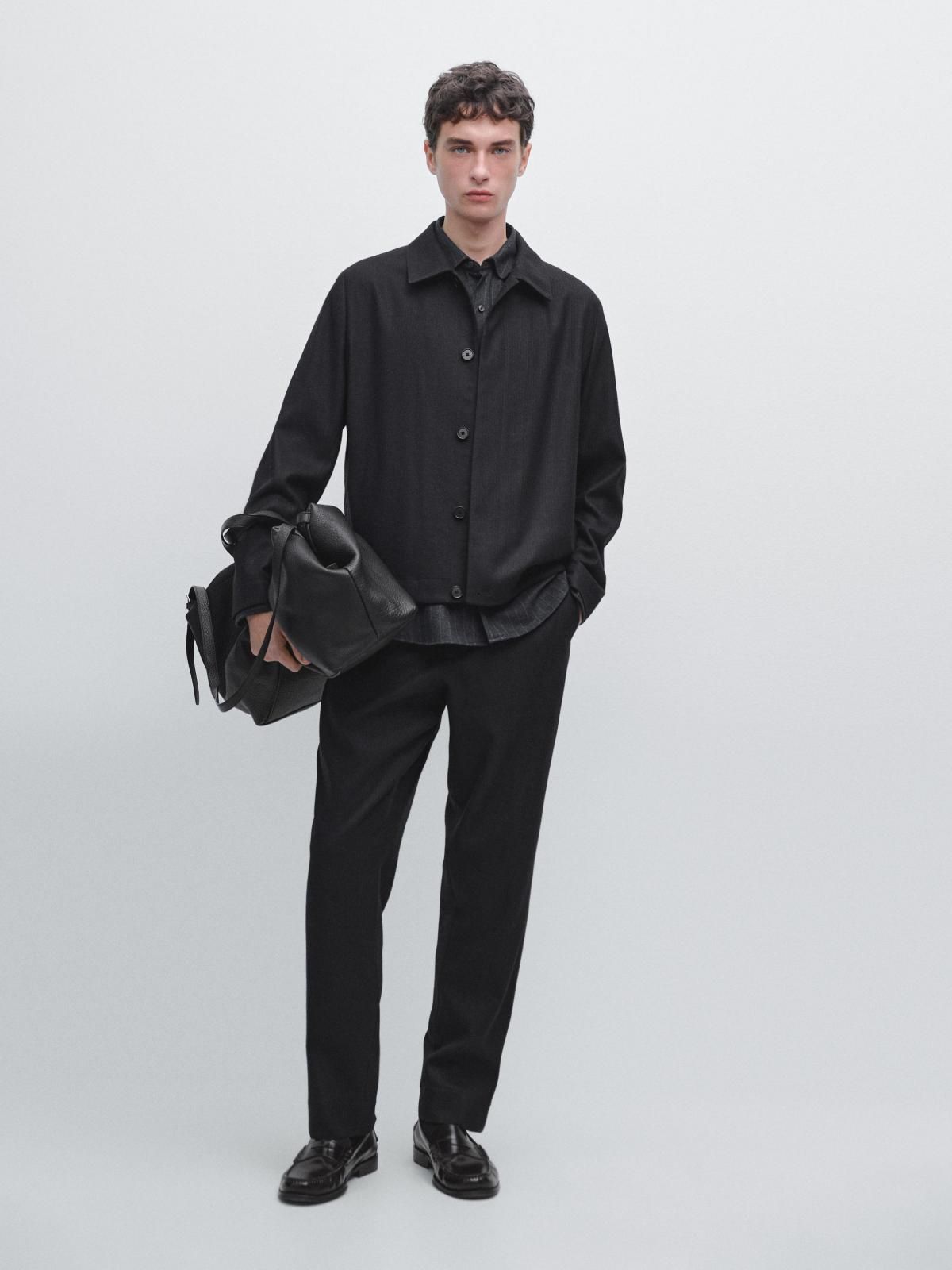 마시모두띠 코듀로이 울 테크니컬 슬랙스 팬츠 2871/368 NAVY BLUE - 상세 이미지 2