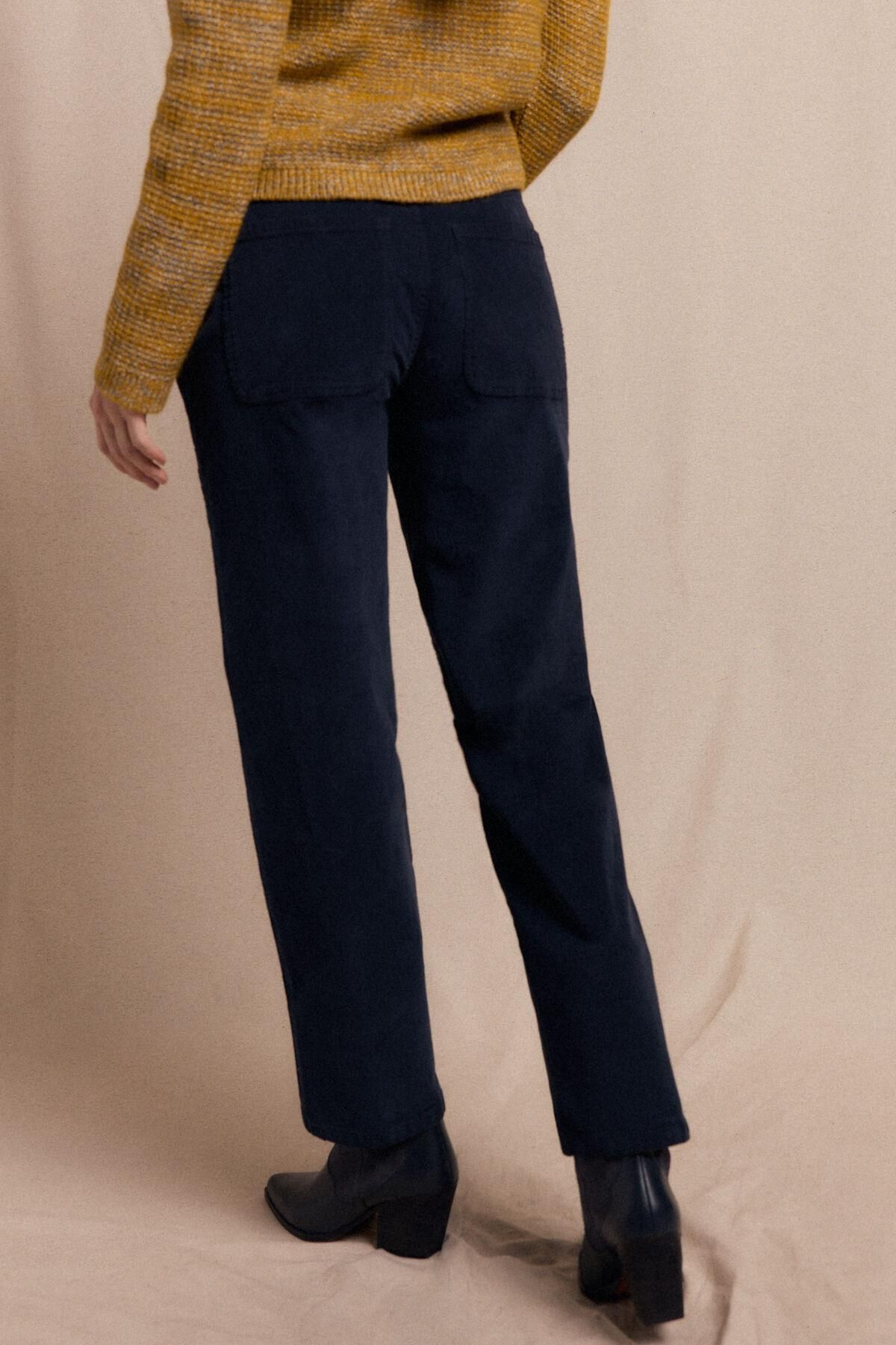 슬로우러브 미드라이즈 코듀로이 와이드 팬츠 5942240 AZUL - 상세 이미지 4