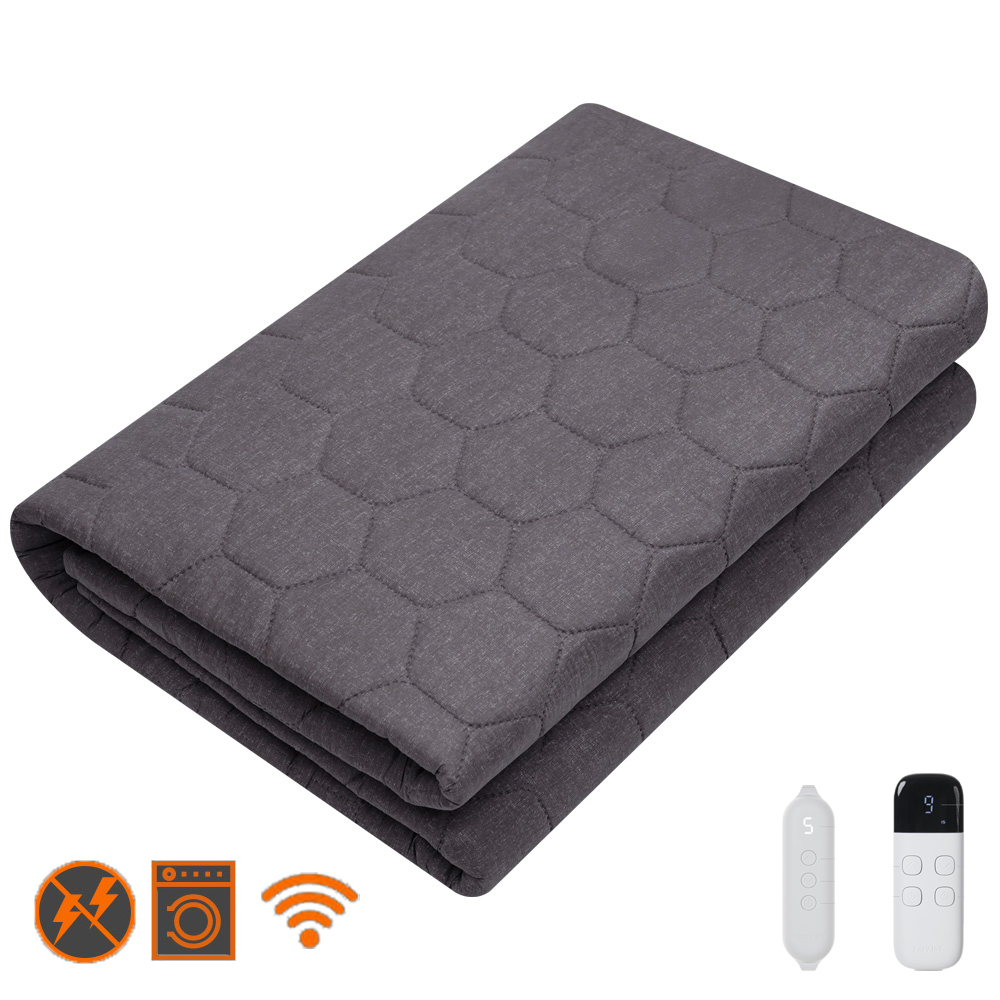 곰표한일 IOT 전자파안심 EMF 라돈안심 카본 탄소매트 스마트 그레이 퀸더블(분리난방)