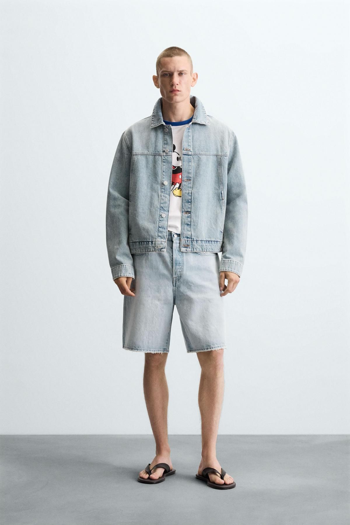 자라 라이트 데님 레귤러핏 베이직 데님 재킷 1538/370 LIGHT BLUE - 상세 이미지 2