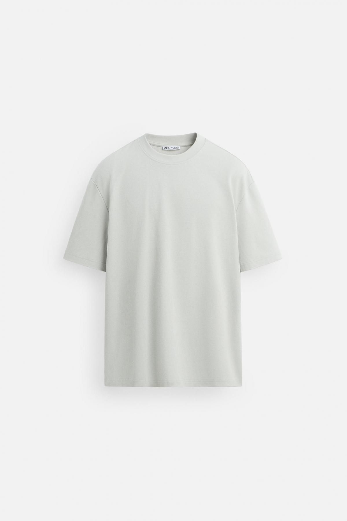 자라 베이직 레귤러핏 반팔 티셔츠 5584/471 PEARL GREY - 메인 이미지
