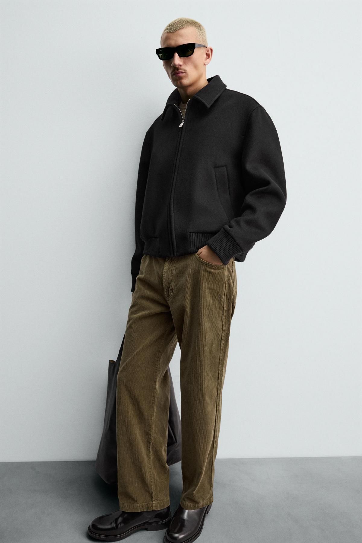 자라 코듀로이 레귤러핏 캐주얼 팬츠 3692/300 DARK KHAKI - 상세 이미지 5
