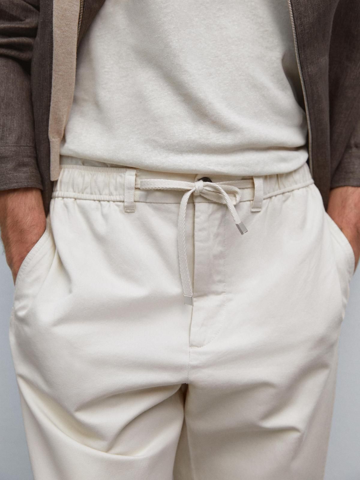 마시모두띠 와이드핏 코튼블렌드 테크니컬 조거 팬츠 0013/006 BEIGE 이미지 8