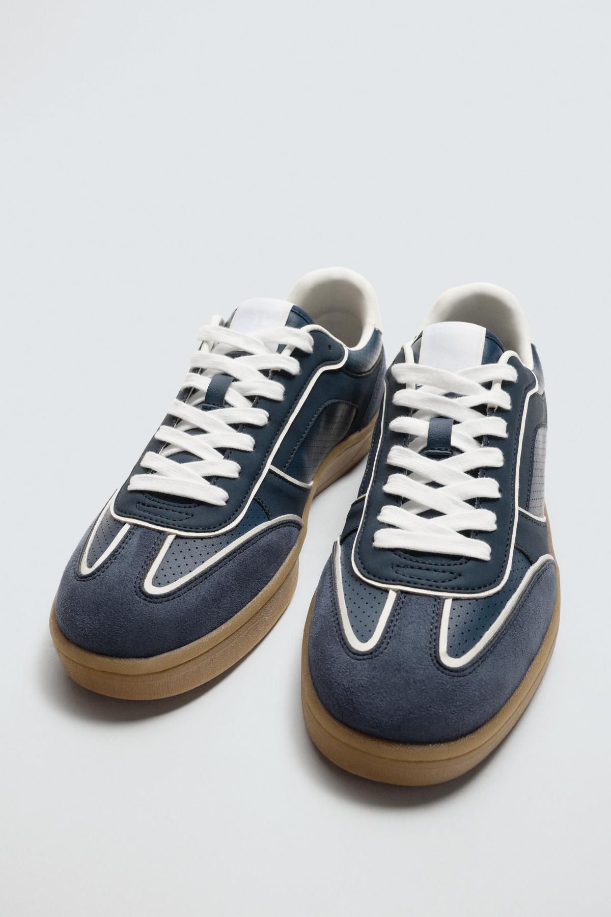 자라 레트로 네이비 콘트라스트솔 스니커즈 2253/520 DARK BLUE - 상세 이미지 5