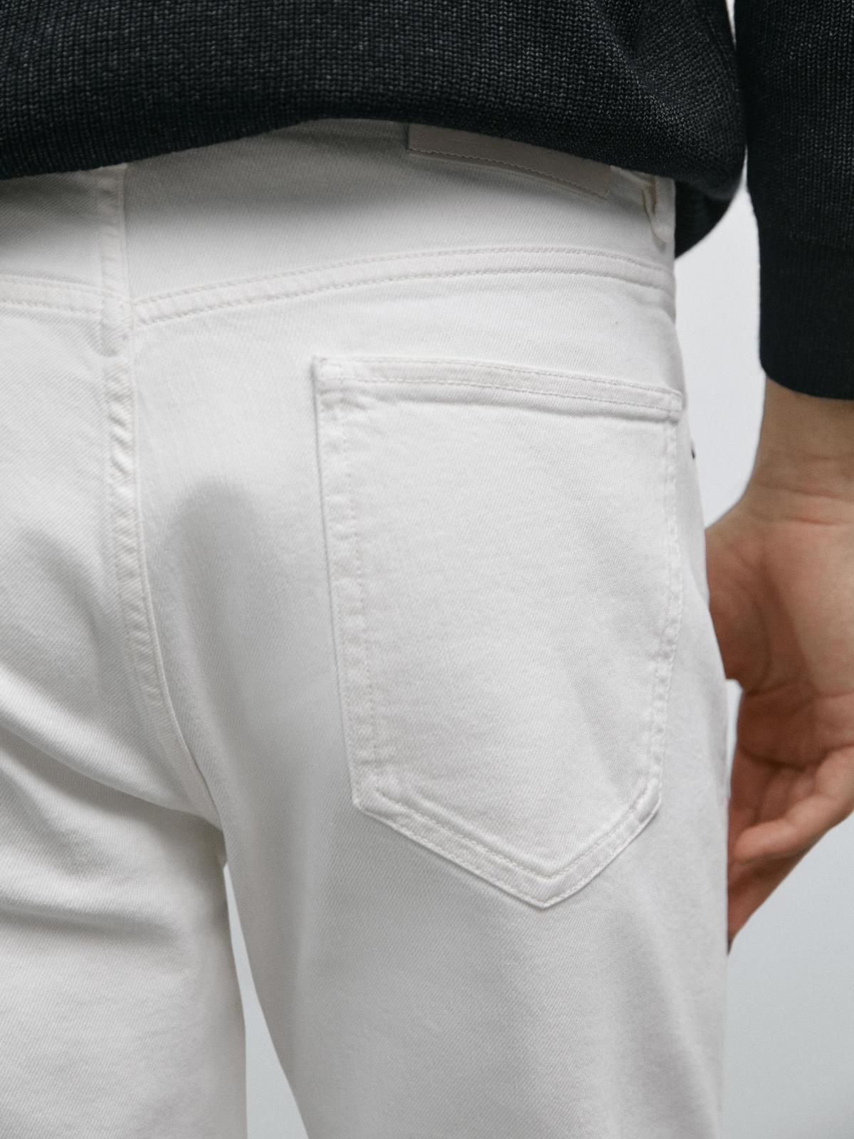 마시모두띠 슬림핏 데님 화이트 슬림핏 청바지 0300/106 OFF WHITE - 상세 이미지 4