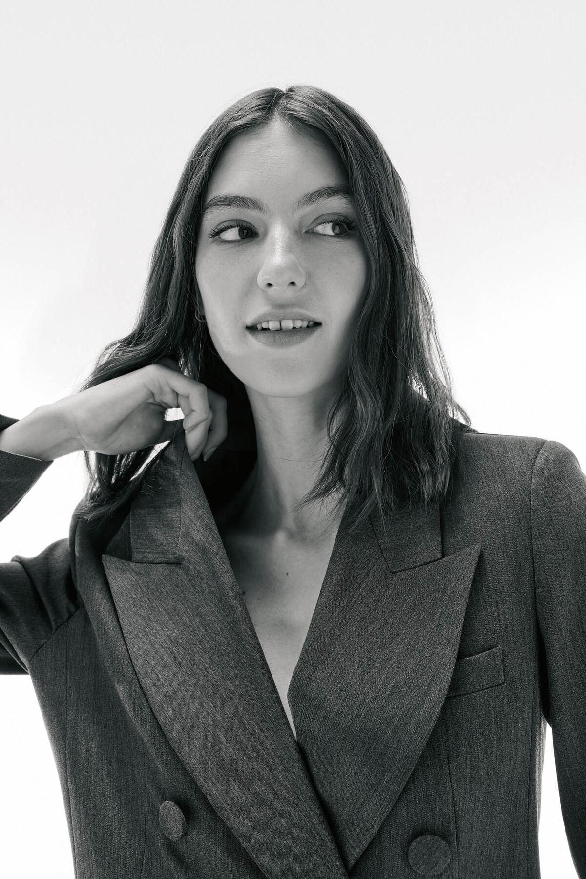 티에프피 테일러드 더블버튼 크로스 블레이저 0832511 GRIS - 상세 이미지 2