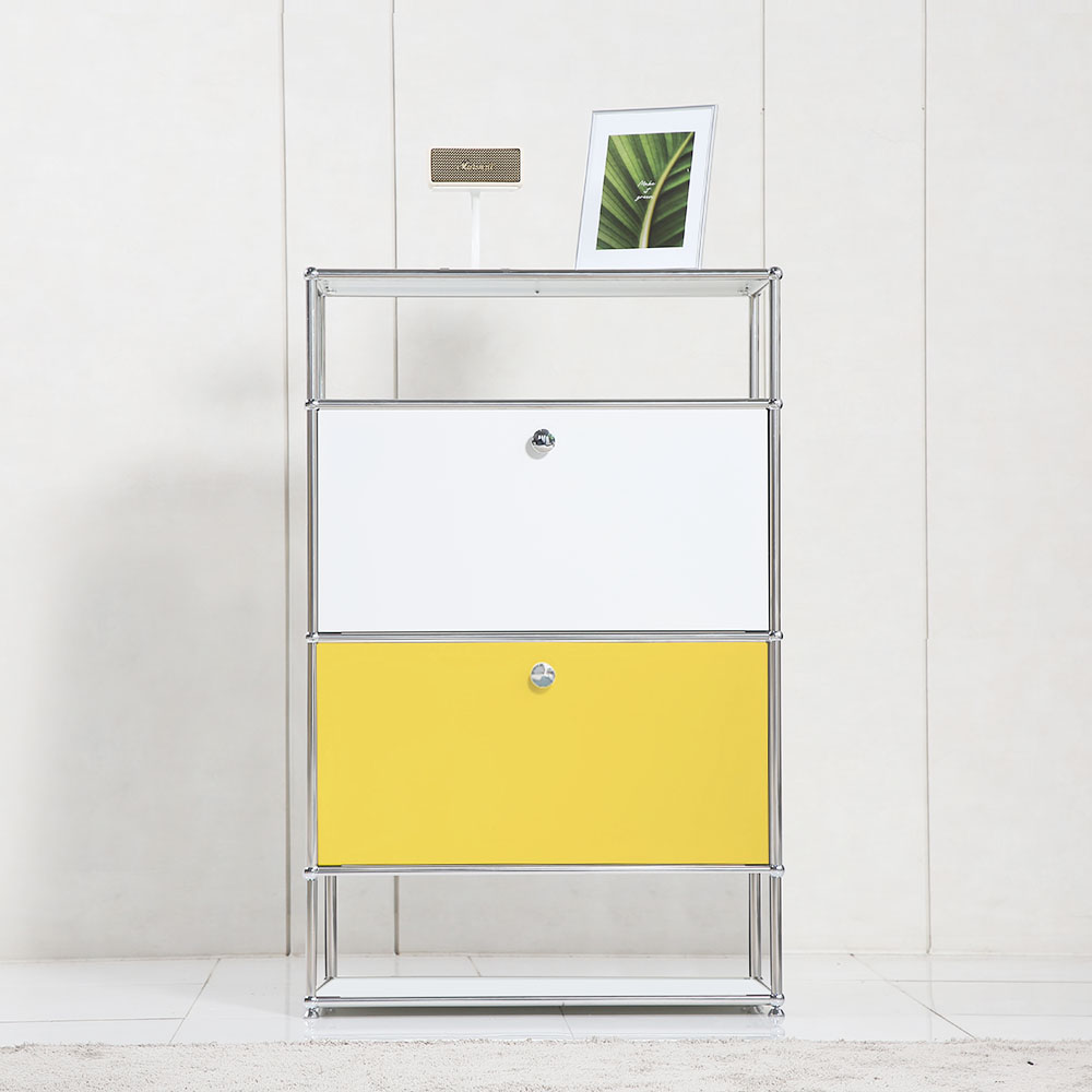 이가페 미드센츄리 모듈거실장 모노 1x4 더블플로어 수납장 콤비