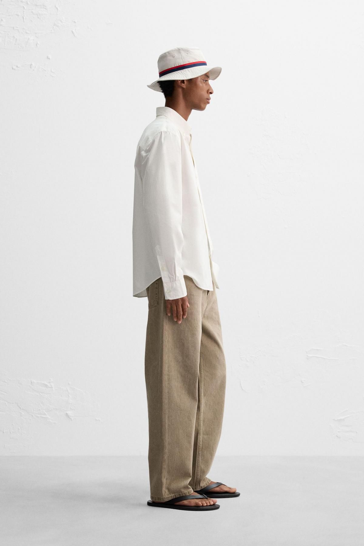자라 코튼 레귤러핏 클래식 포켓 긴팔 셔츠 5679/573 WHITE - 상세 이미지 5