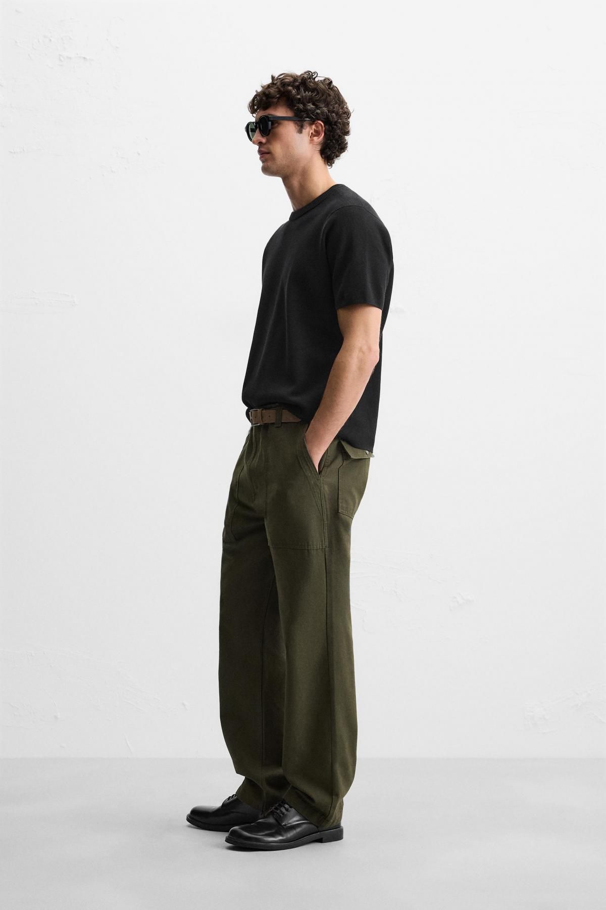 자라 릴랙스핏 니트 티셔츠 5536/431 BLACK - 상세 이미지 5