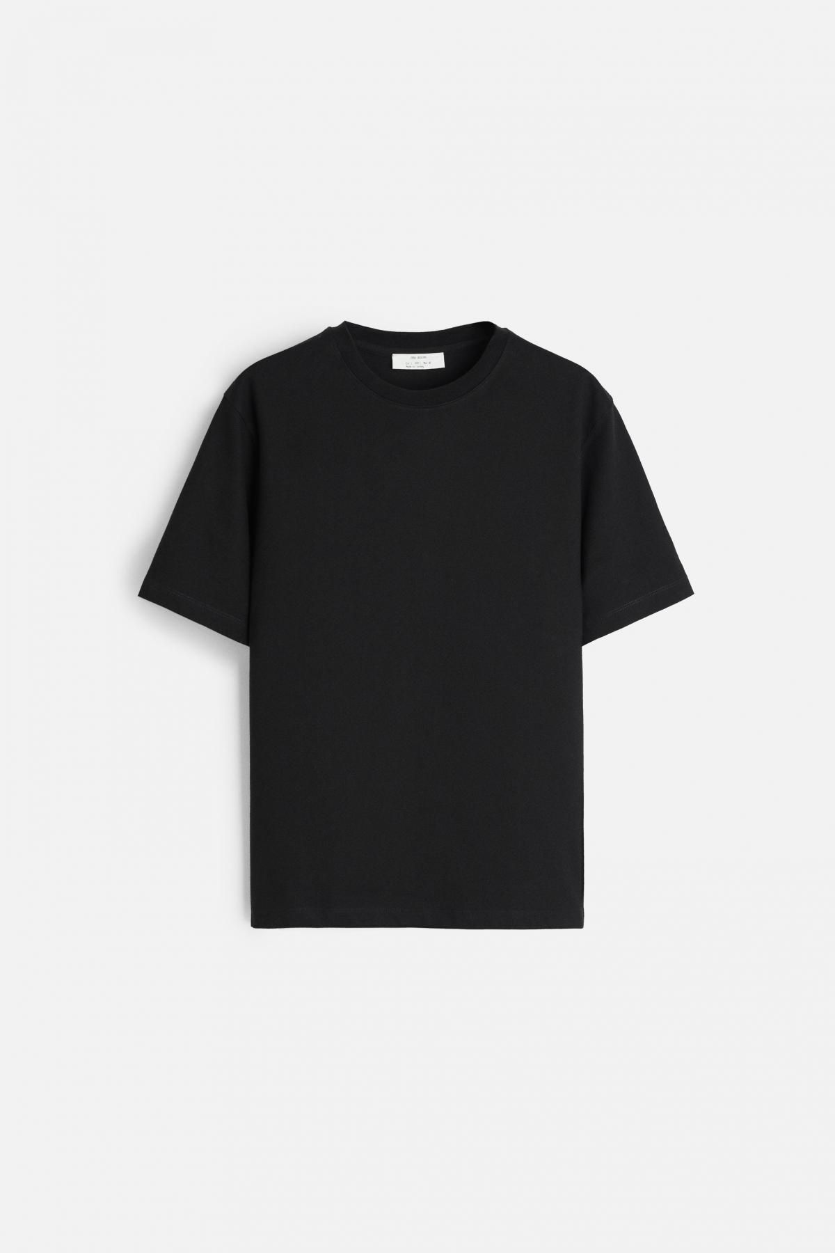 자라 헤비웨이트 반팔 티셔츠 0761/323 BLACK - 메인 이미지