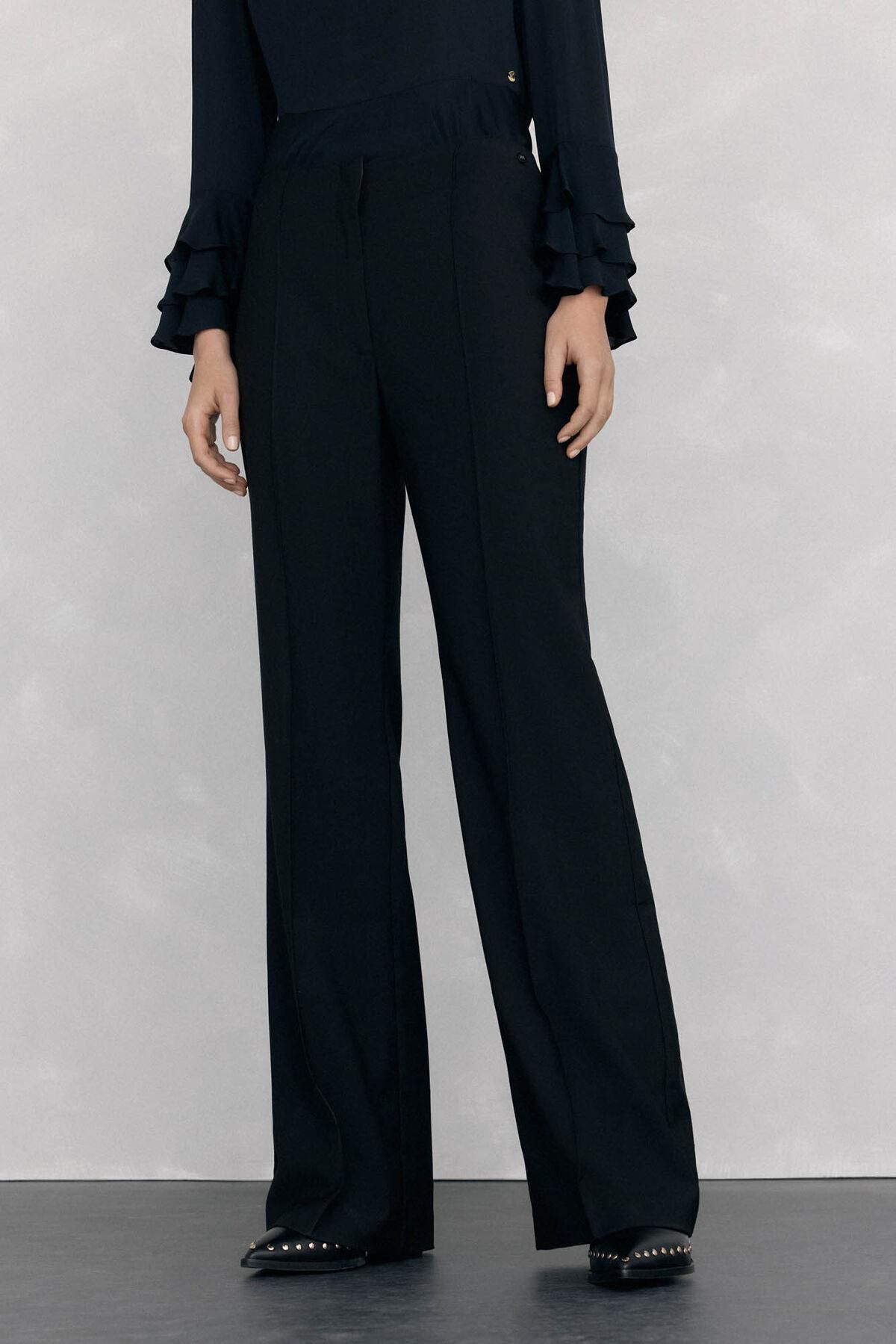 페드로 델 이에로 테크니컬 플레어 롱 슬랙스 팬츠 7602533 NEGRO - 상품 이미지