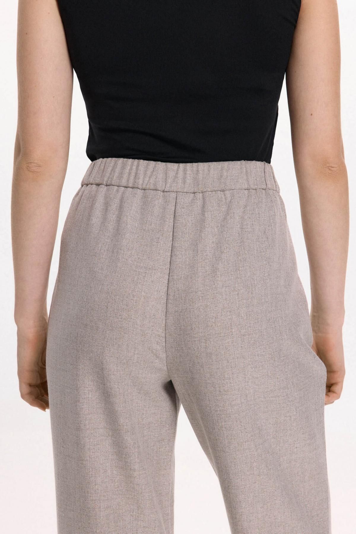 빌라 하이웨이스트 와이드 슬랙스 팬츠 3722168 GRIS - 상세 이미지 5