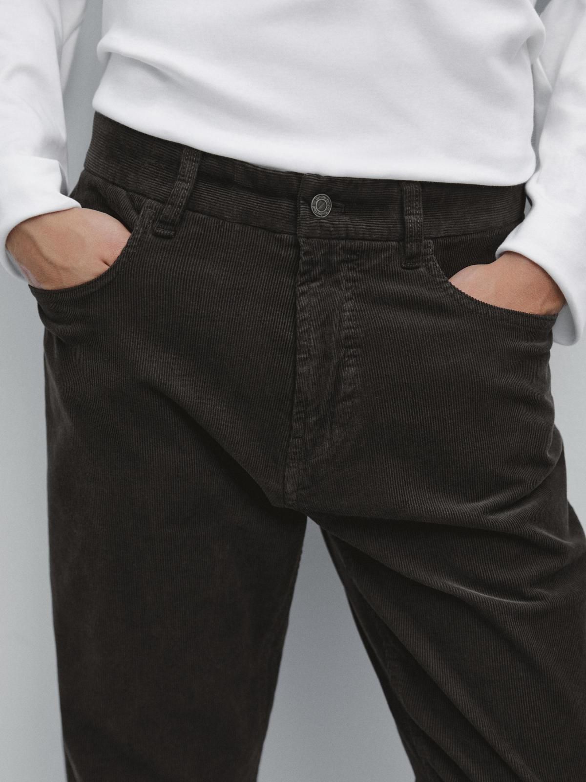 마시모두띠 슬림핏 코듀로이 데님 팬츠 0350/102 GREY - 상세 이미지 4