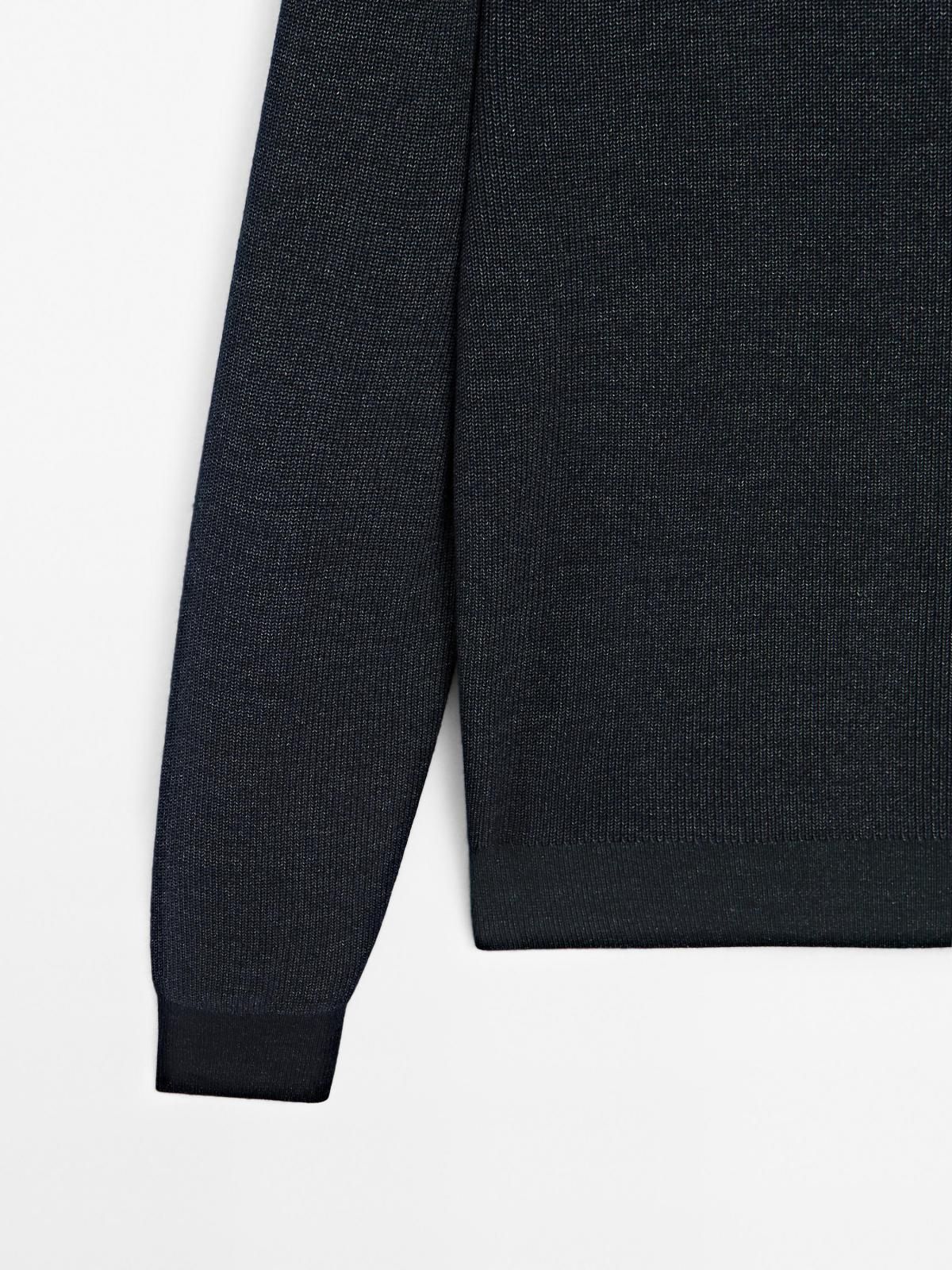 마시모두띠 데님이펙트 울블렌드 라운드 니트 긴팔 스웨터 1024/227 NAVY BLUE - 상세 이미지 5