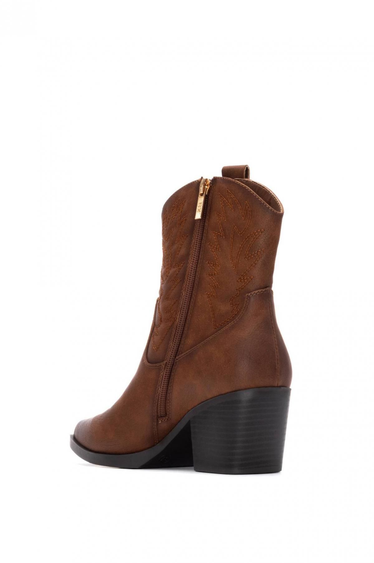 엑스티아이 웨스턴 클래식 브라운 카우보이 앵클부츠 1522749 NUDE - 상세 이미지 4