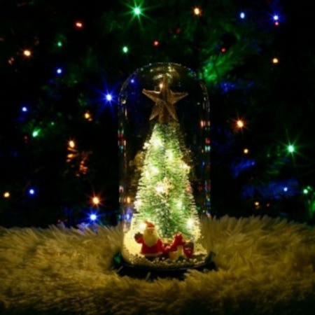 [울언니추천샵] 무드등 LED유리돔크리스마스트리무드등미니트리 고급트리 트리장식 크리스마스트리가정용 예쁜크리스마스트리 작은트리